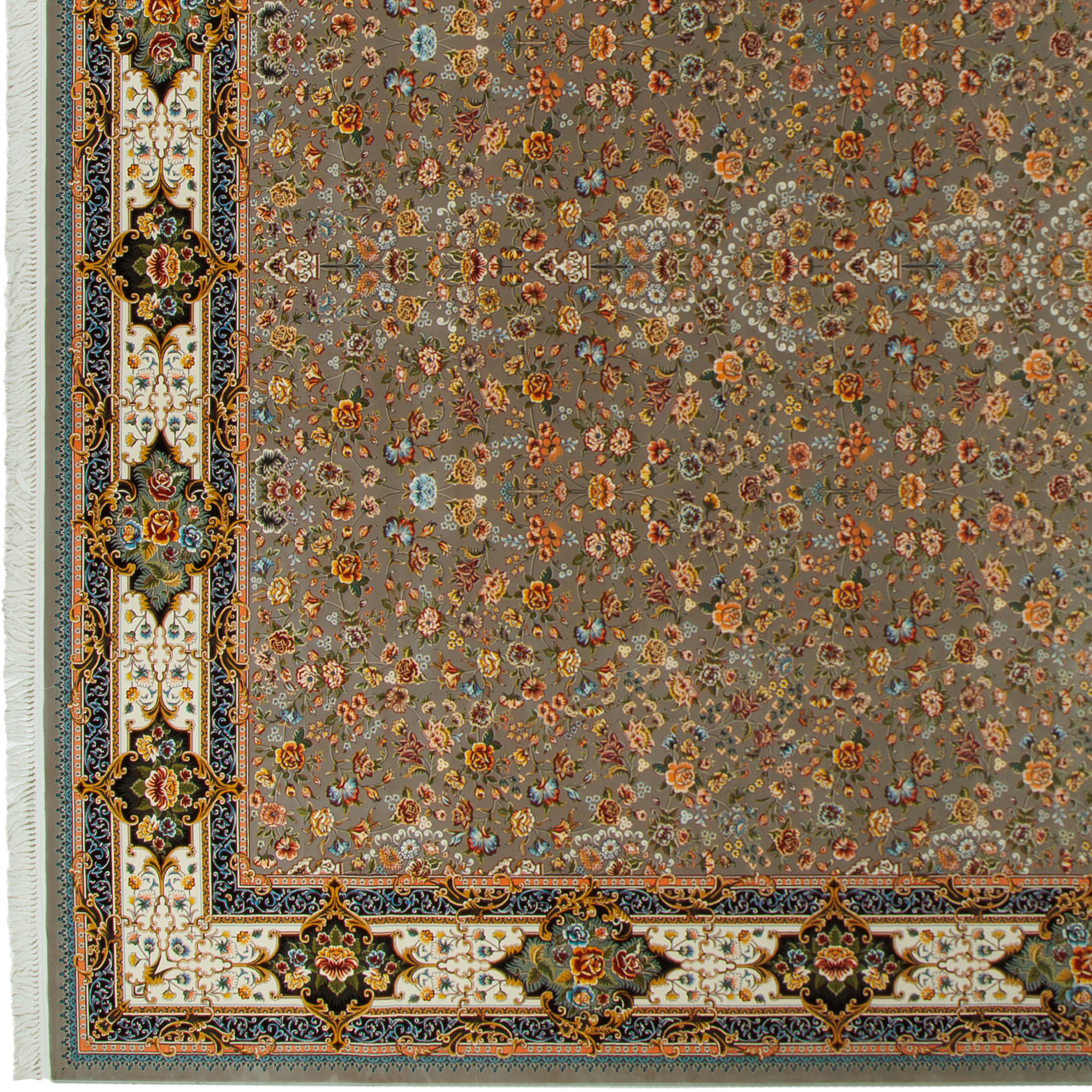 Machine-made Rug, Flowers & Leaves Scattered, Acrylic, SPU 100009