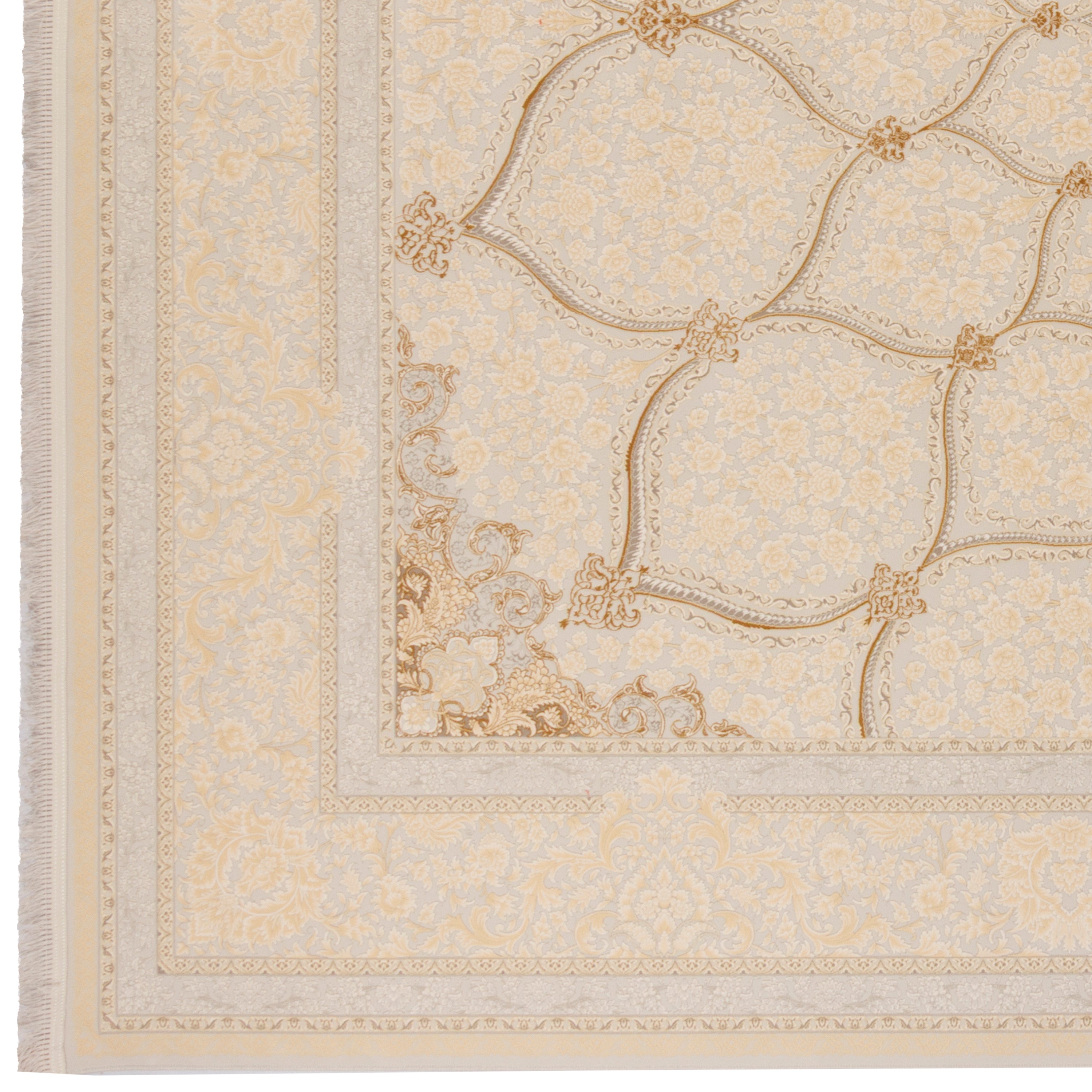 Machine-made Rug, Flowers & Leaves Dome, Acrylic, SPU 100012