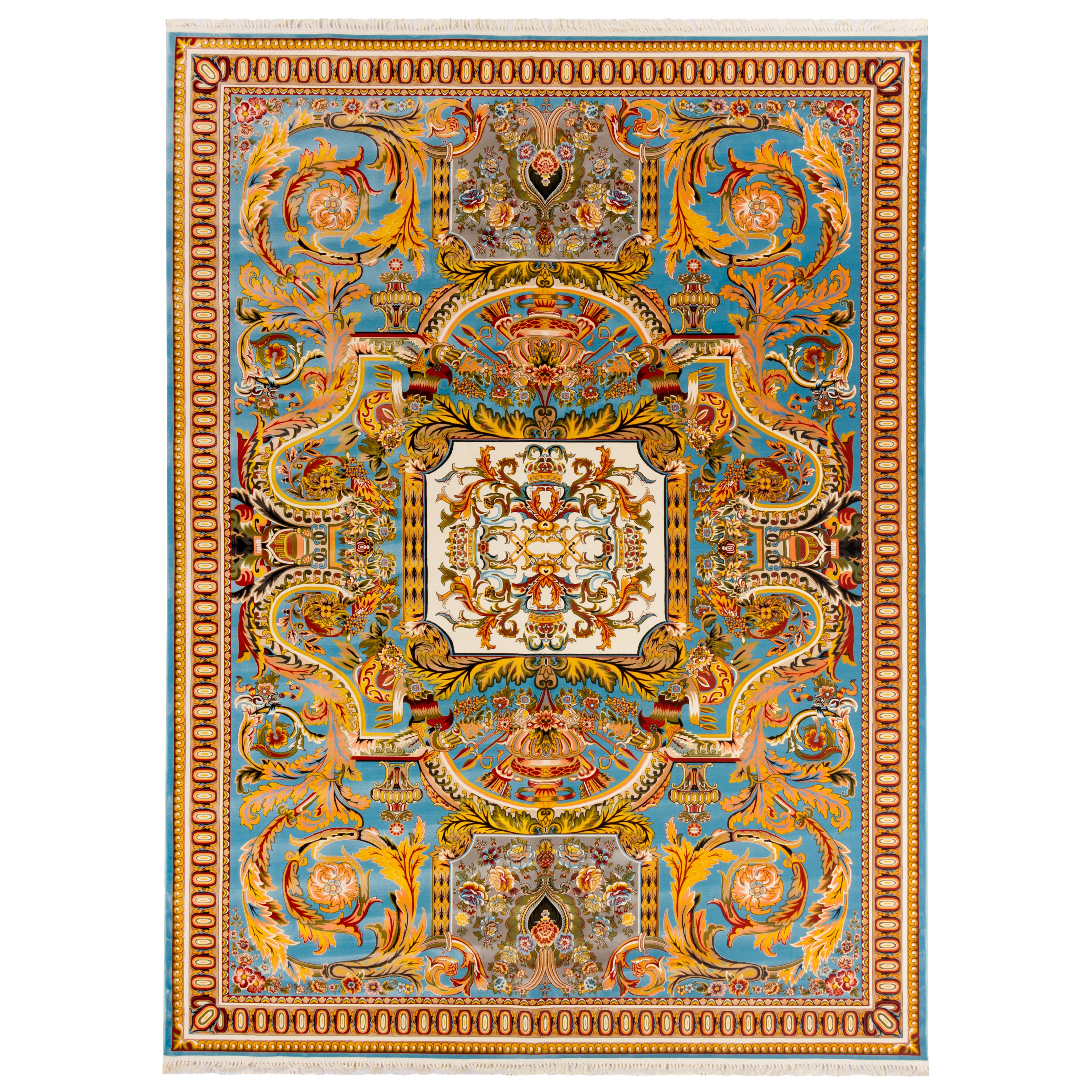 Machine-made Rug, Flowers & Leaves Centre Medallion, Acrylic, SPU 100017