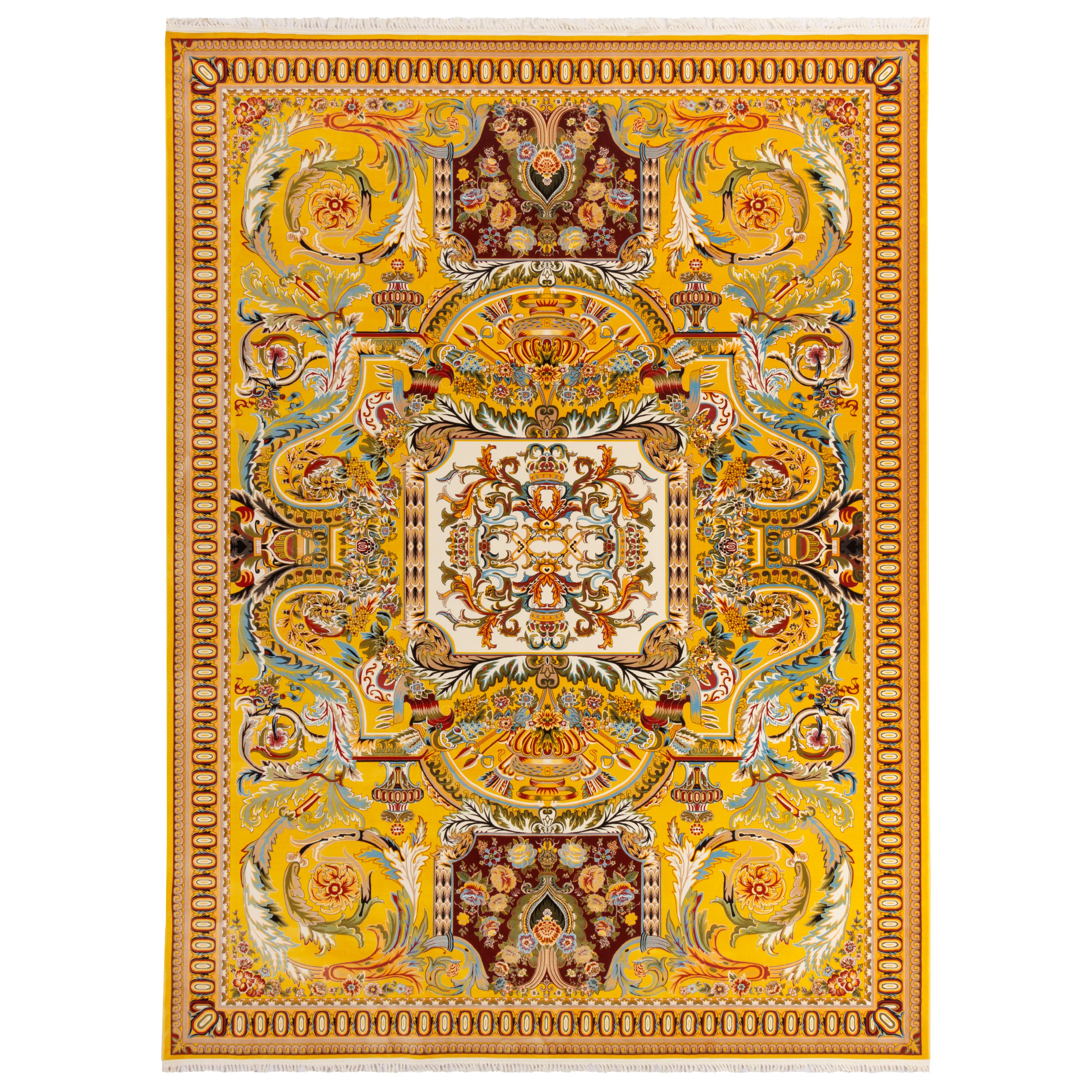 Machine-made Rug, Flowers & Leaves Centre Medallion, Acrylic, SPU 100017