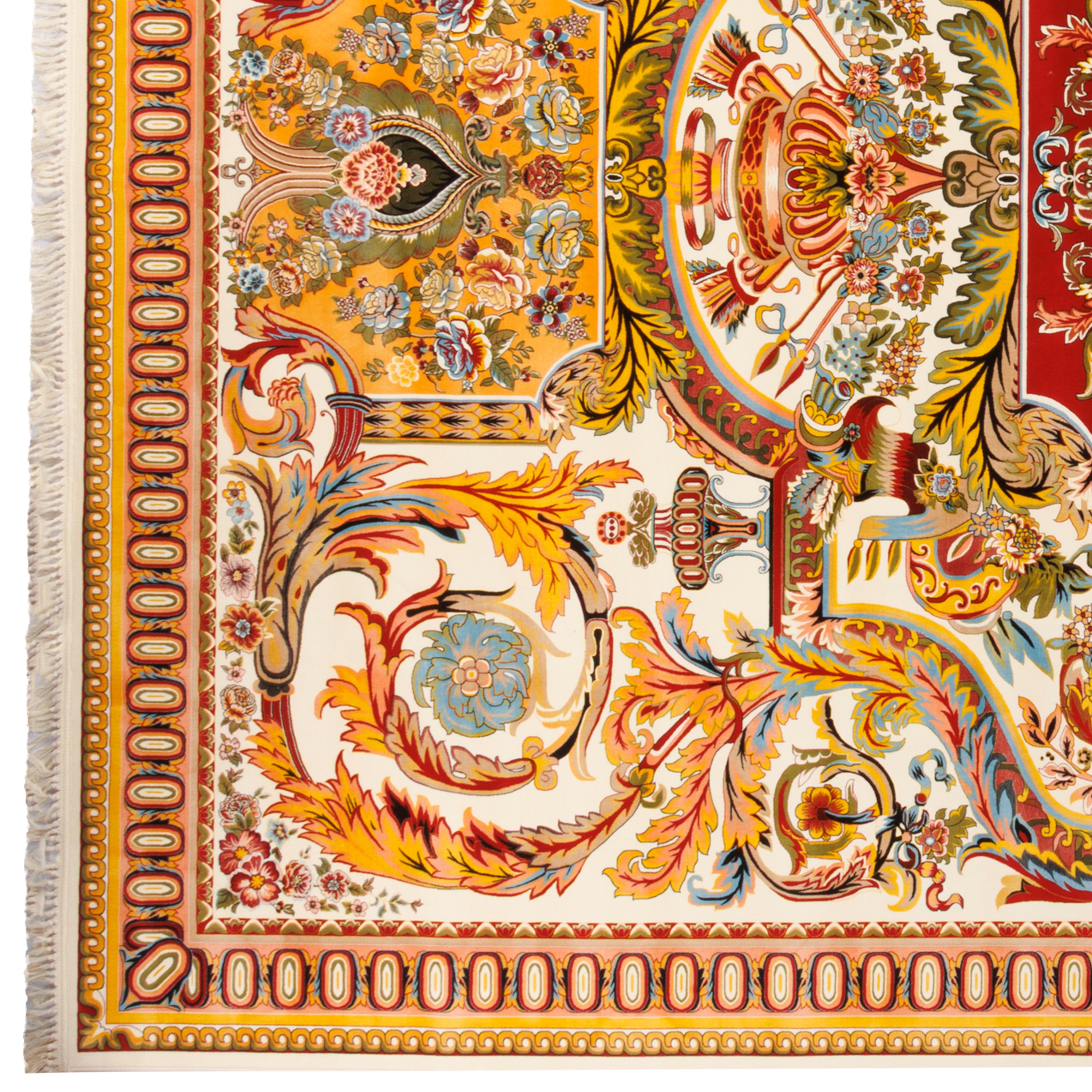 Machine-made Rug, Flowers & Leaves Centre Medallion, Acrylic, SPU 100017