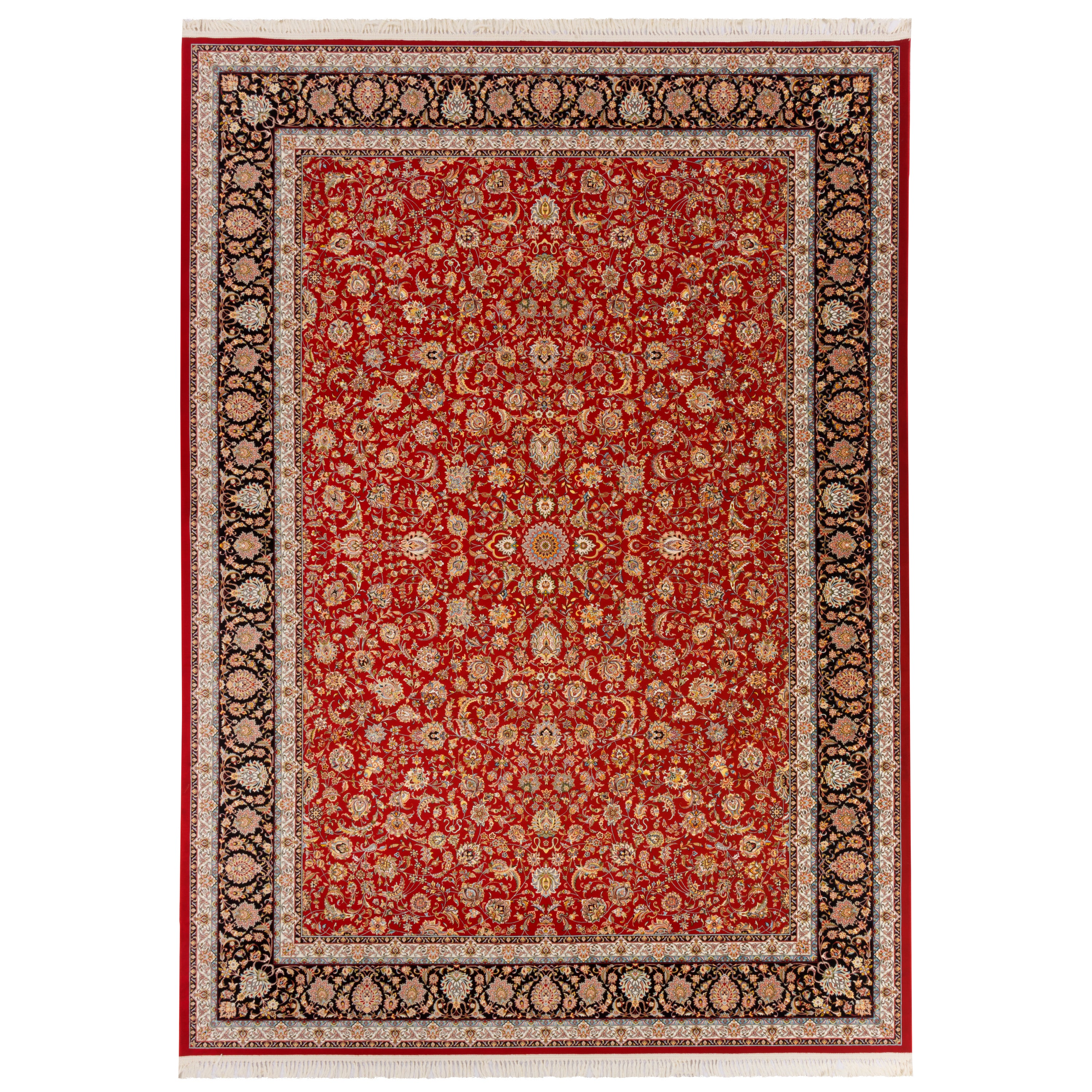 Machine-made Rug, Flowers & Leaves Scattered, Acrylic, SPU 100049