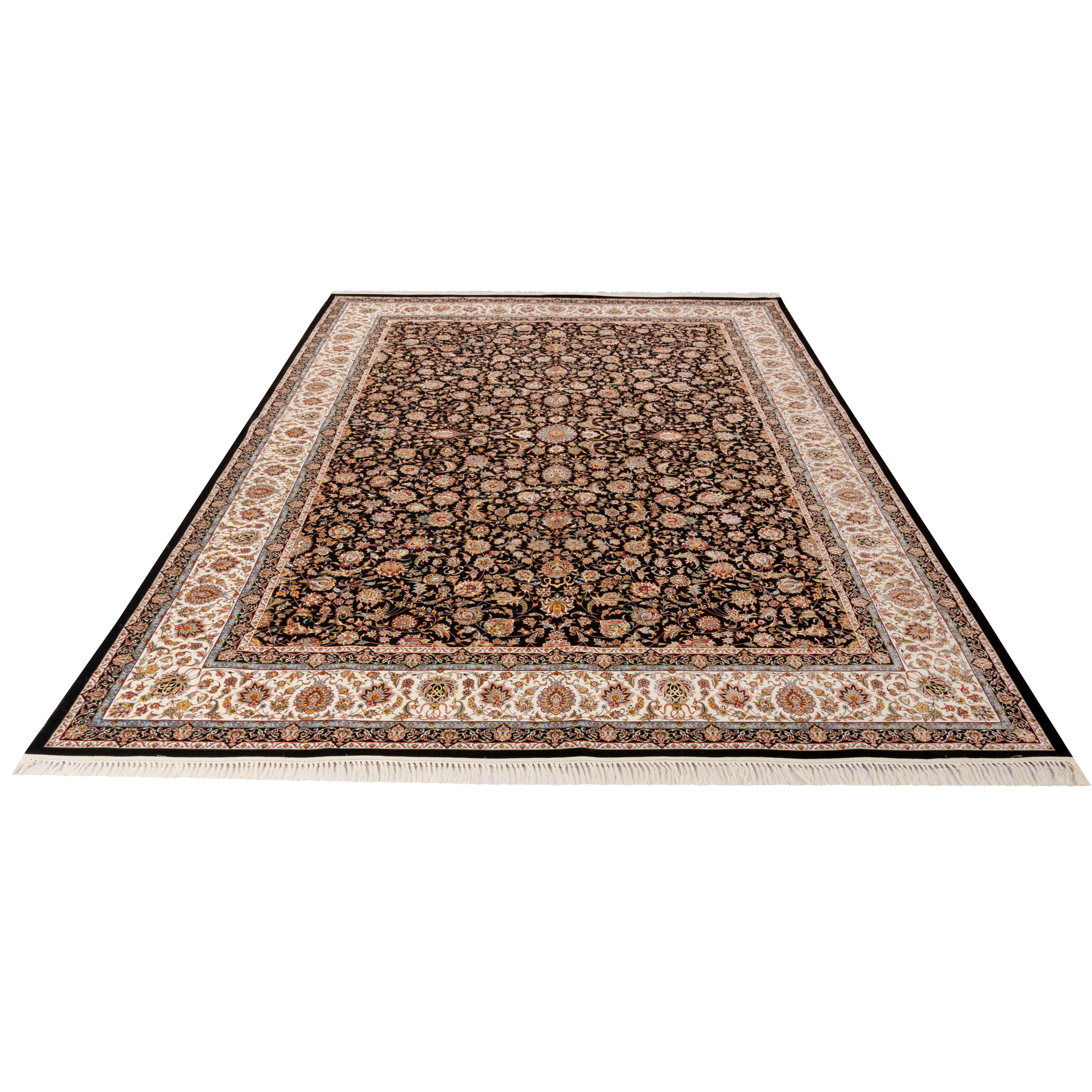 Machine-made Rug, Flowers & Leaves Scattered, Acrylic, SPU 100049