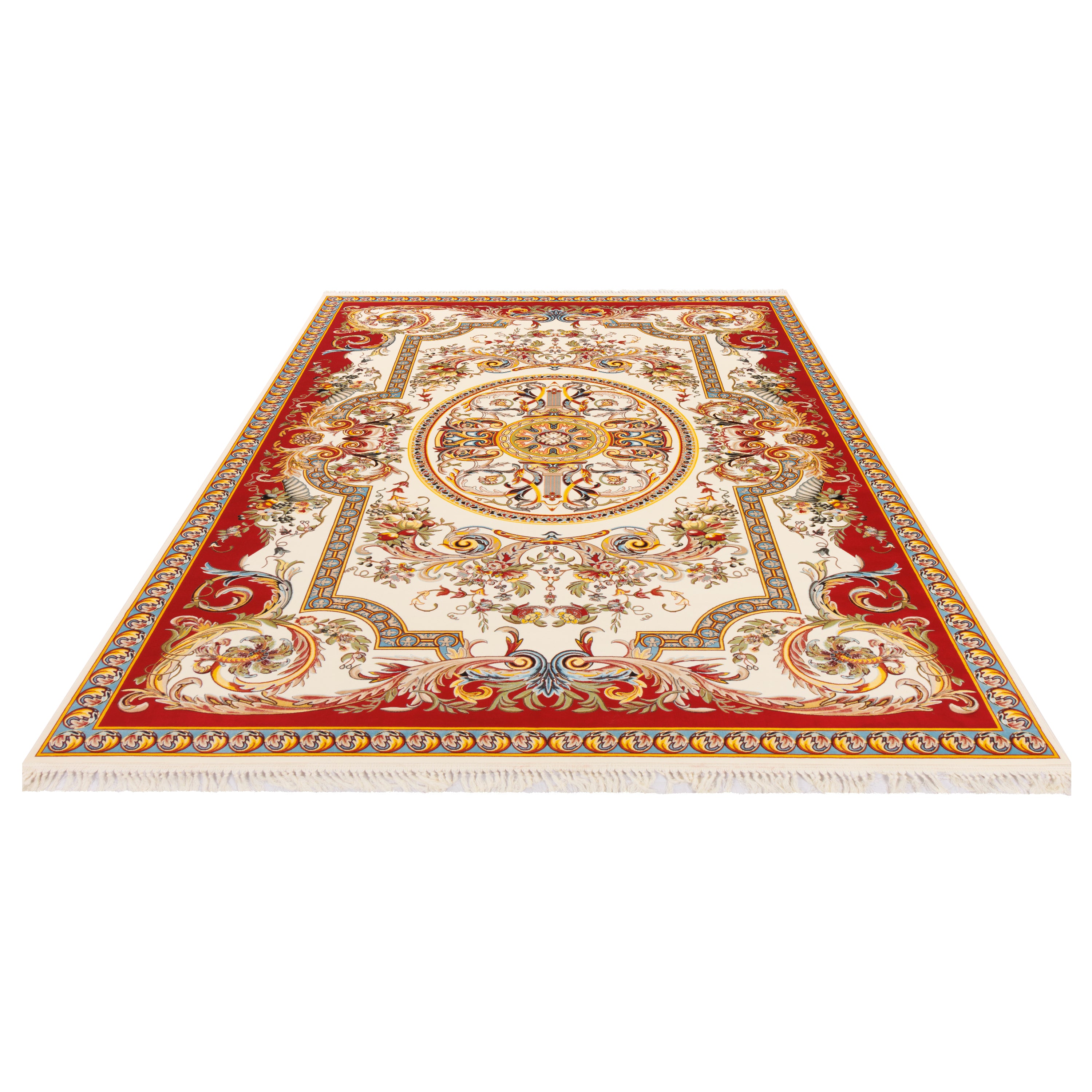 Machine-made Rug, Flowers & Leaves Centre Medallion, Acrylic, SPU 100051