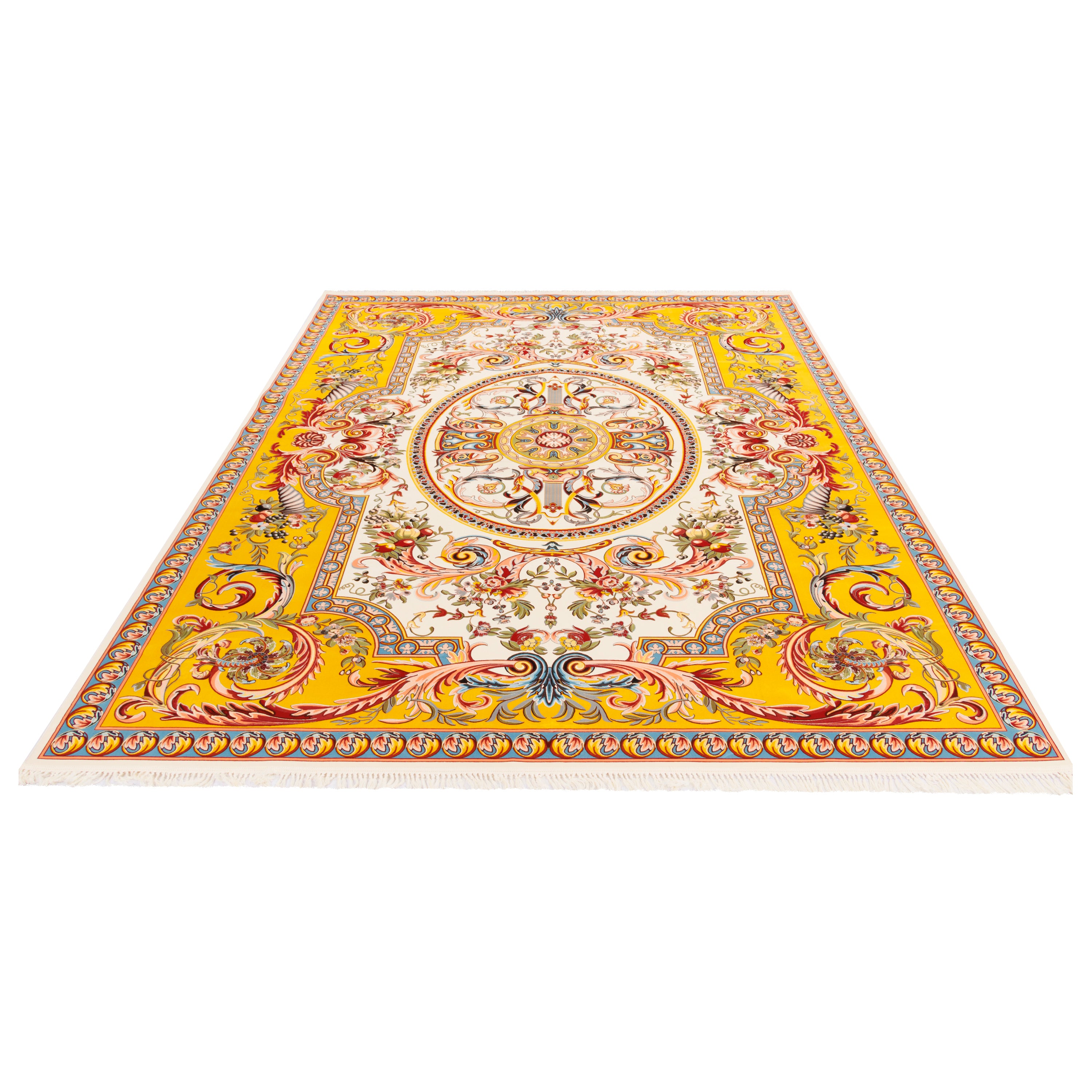Machine-made Rug, Flowers & Leaves Centre Medallion, Acrylic, SPU 100051