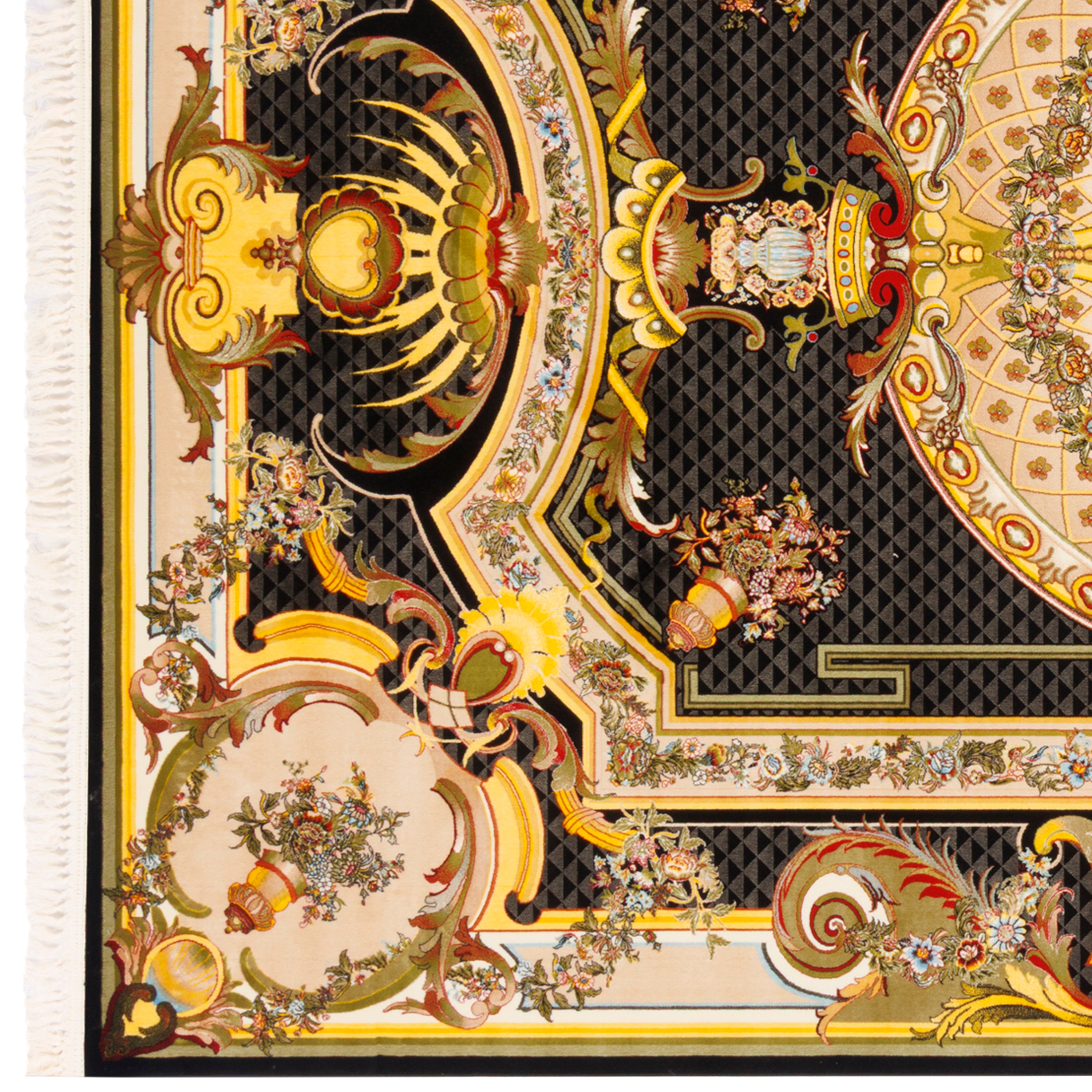 Machine-made Rug, Flowers & Leaves Centre Medallion, Acrylic, SPU 100053