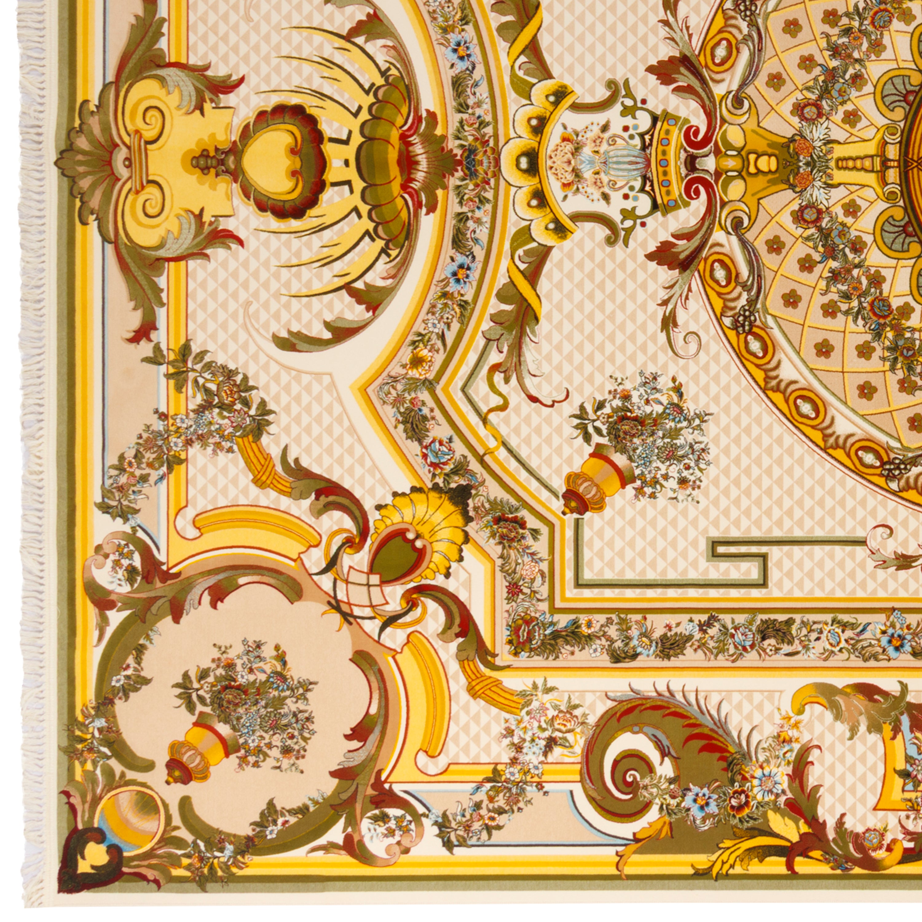 Machine-made Rug, Flowers & Leaves Centre Medallion, Acrylic, SPU 100053