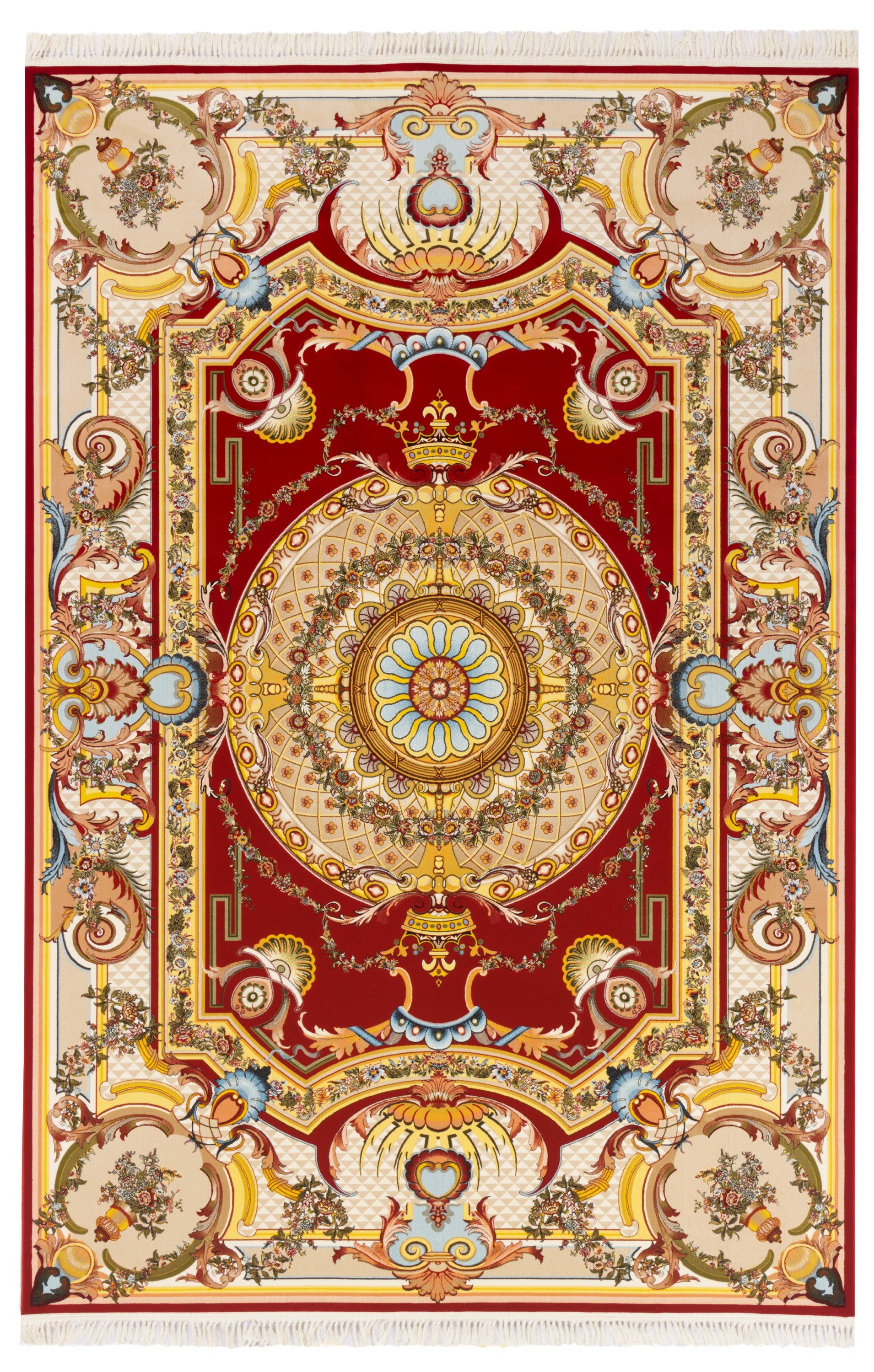 Machine-made Rug, Flowers & Leaves Centre Medallion, Acrylic, SPU 100060