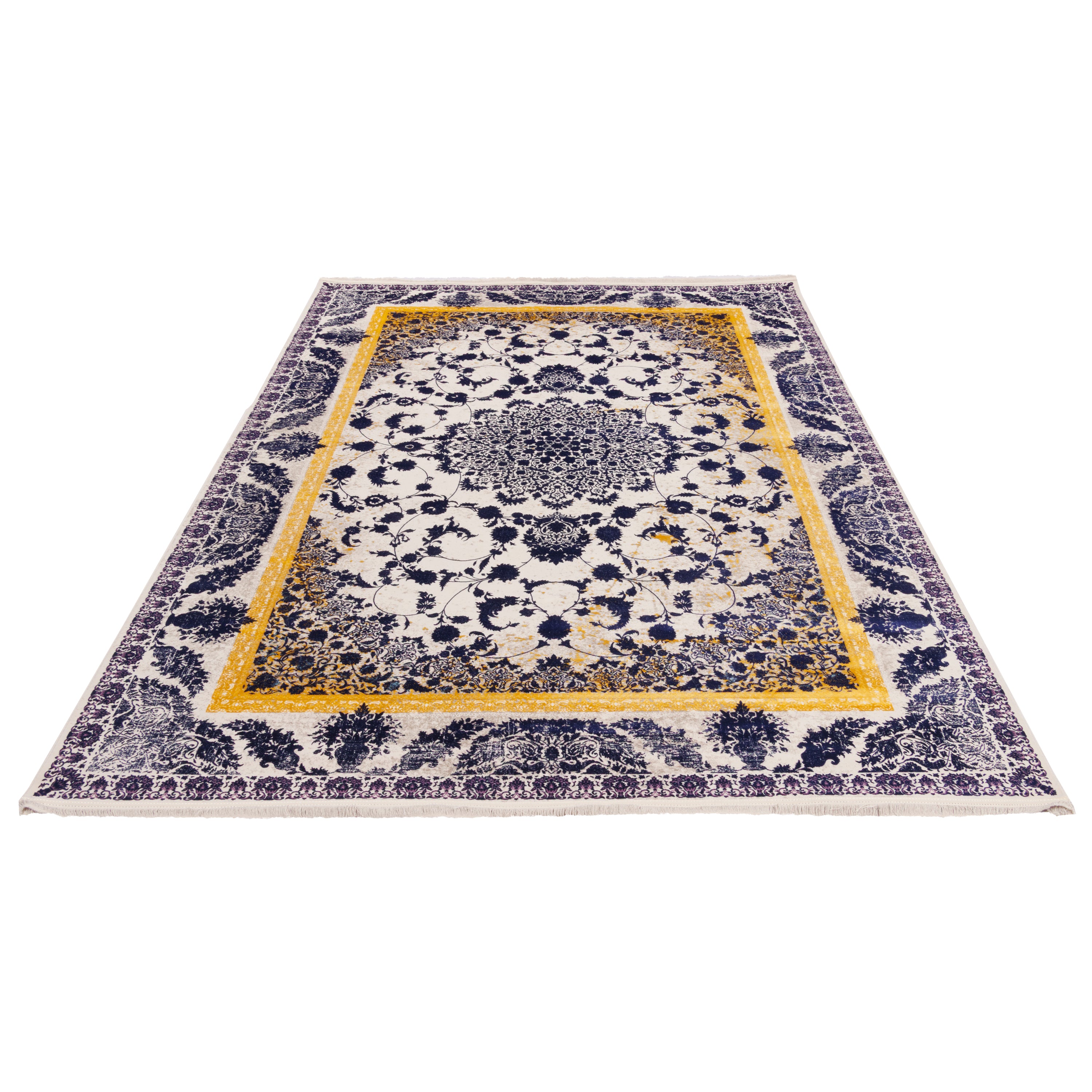 Machine-made Rug, Neoclassic Medallion & Corner, Acrylic, SPU 100063