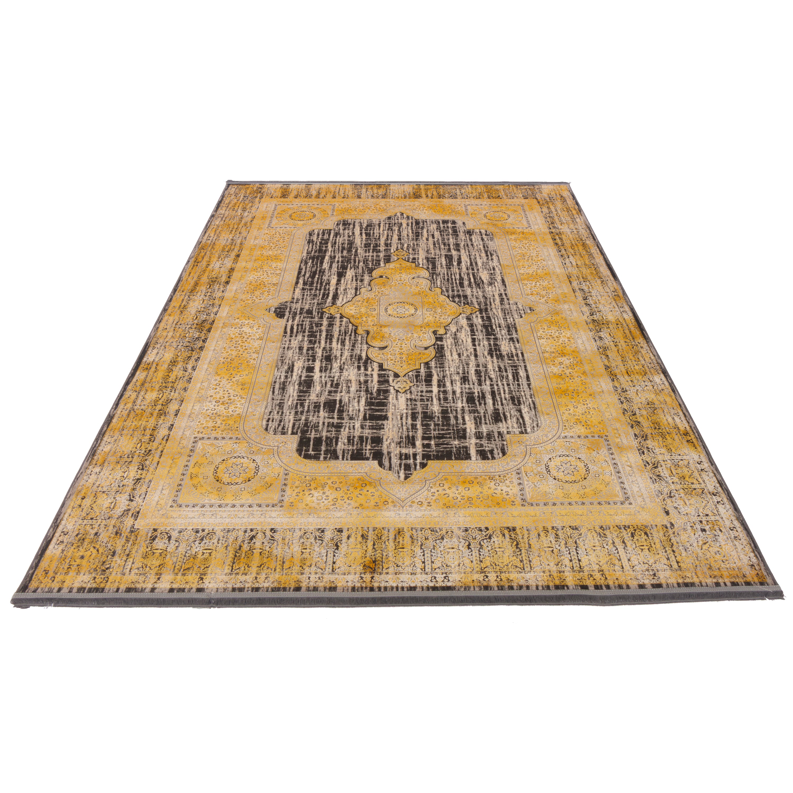 Machine-made Rug, Neoclassic Medallion & Corner, Acrylic, SPU 100072