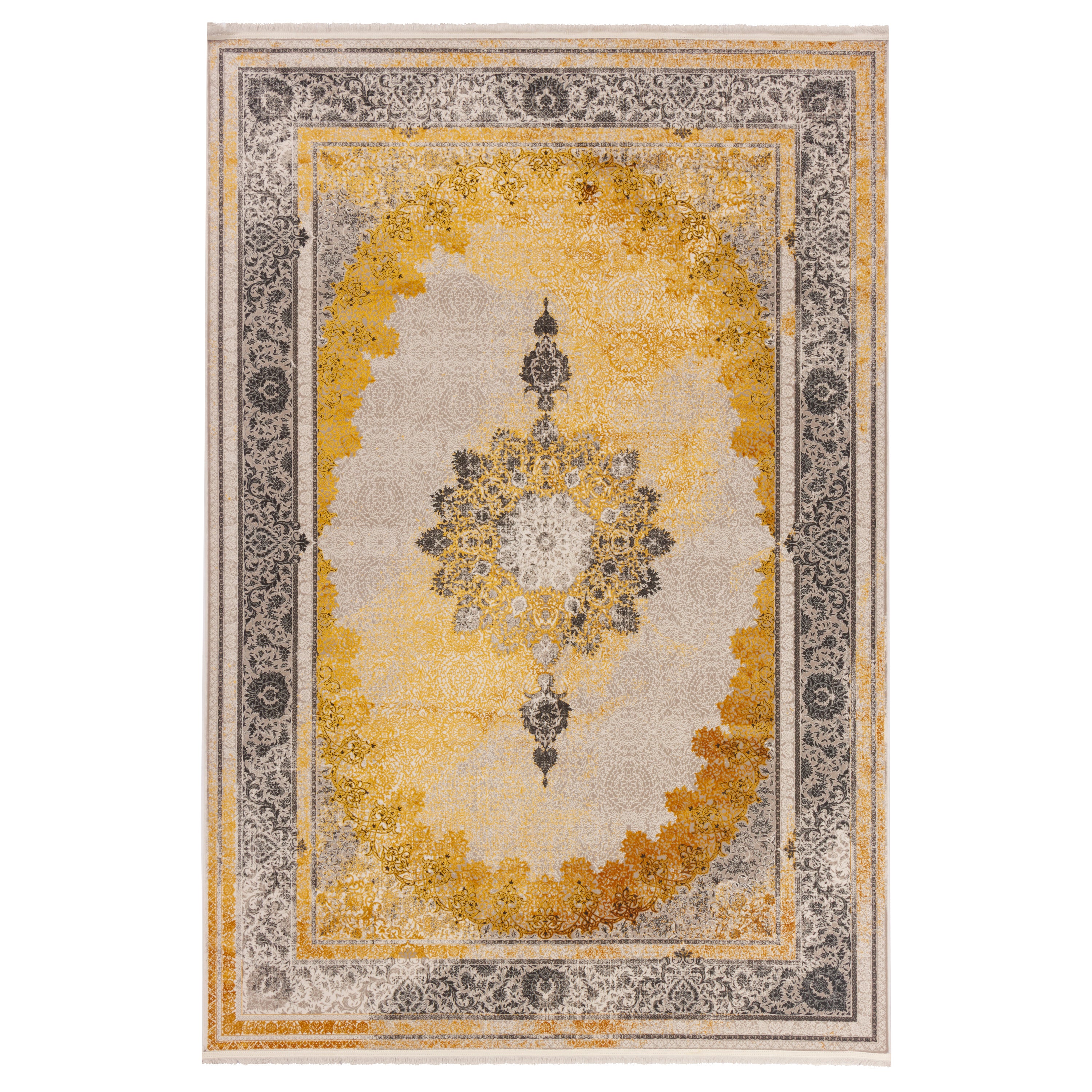Machine-made Rug, Neoclassic Medallion & Corner, Acrylic, SPU 100076