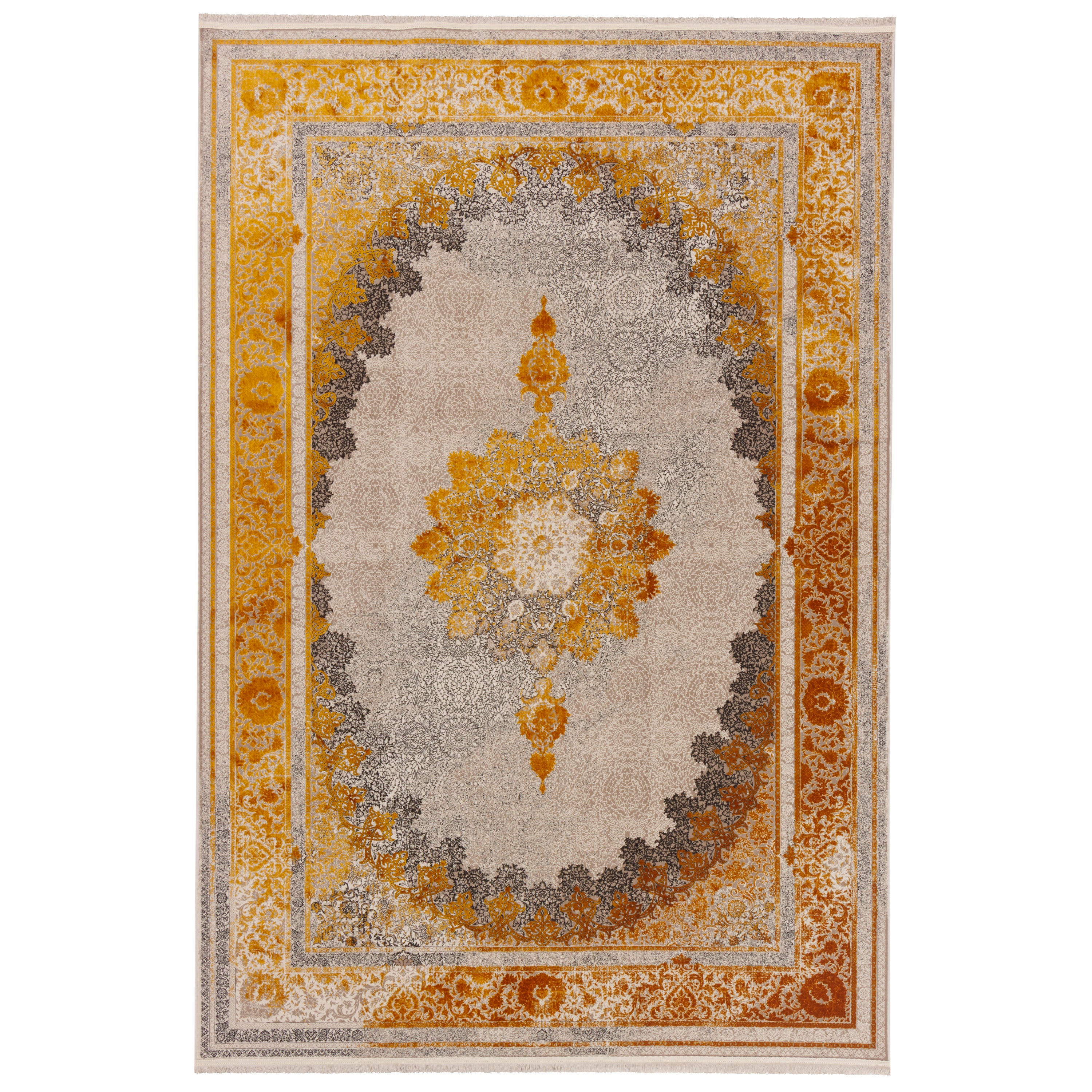 Machine-made Rug, Neoclassic Medallion & Corner, Acrylic, SPU 100076