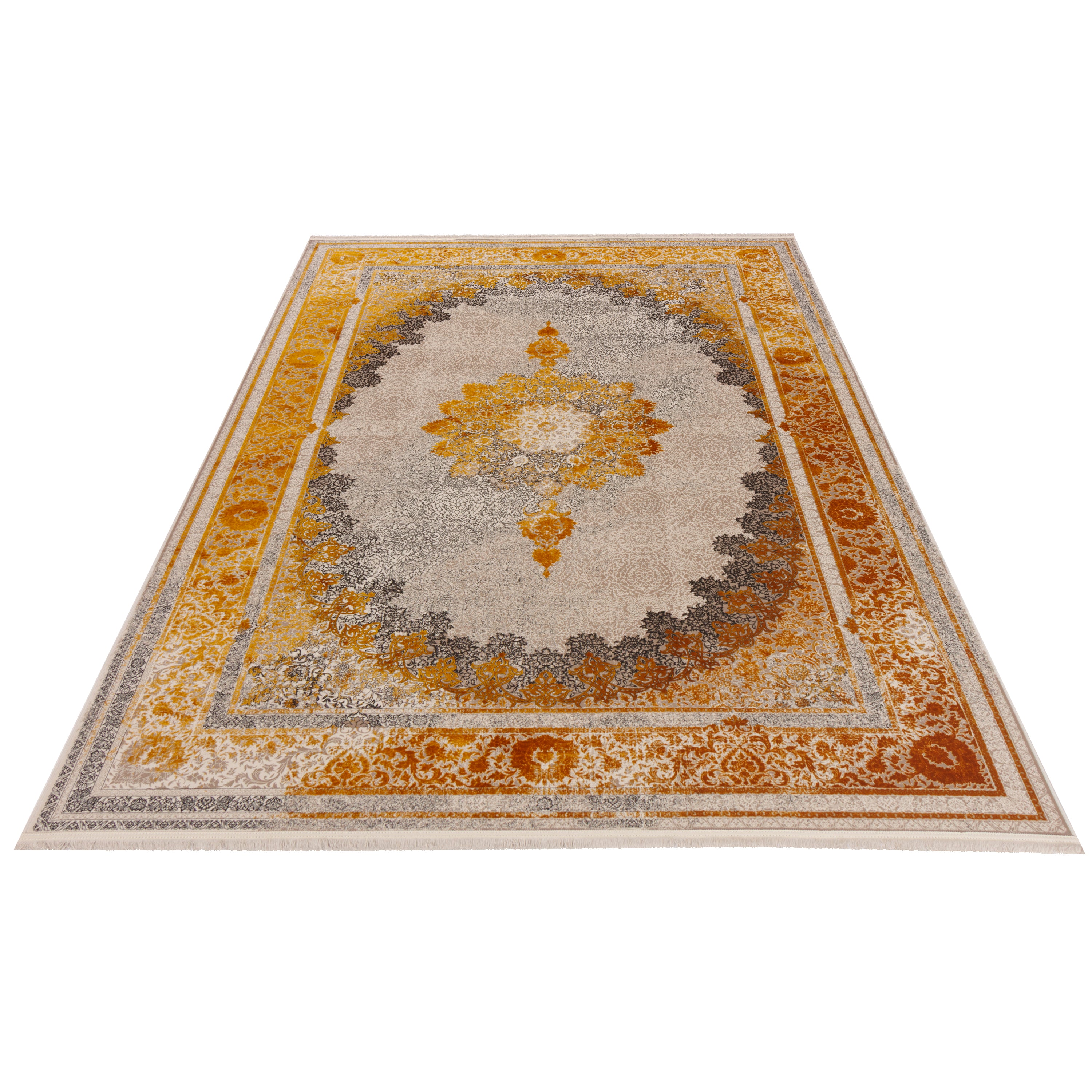 Machine-made Rug, Neoclassic Medallion & Corner, Acrylic, SPU 100076