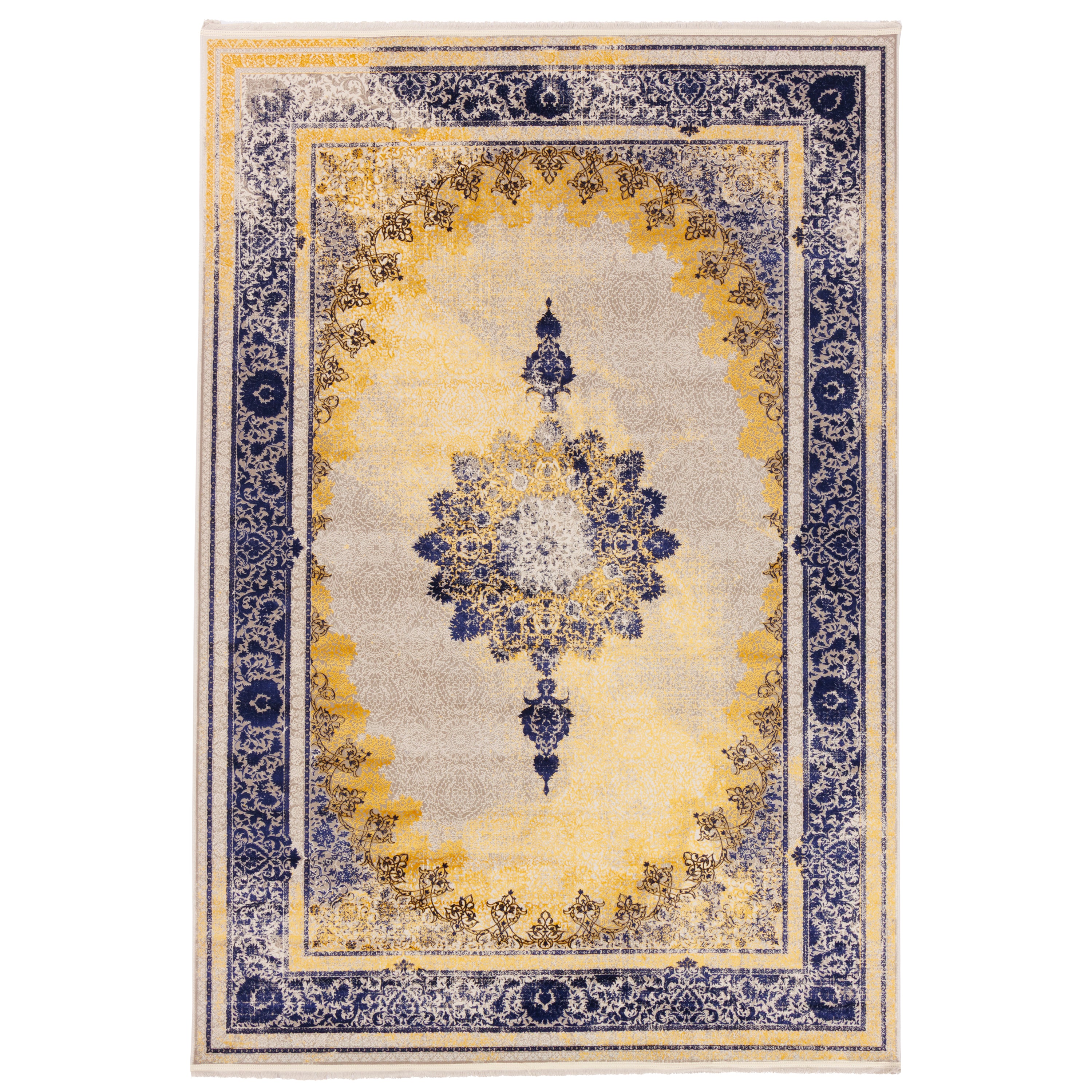 Machine-made Rug, Neoclassic Medallion & Corner, Acrylic, SPU 100076