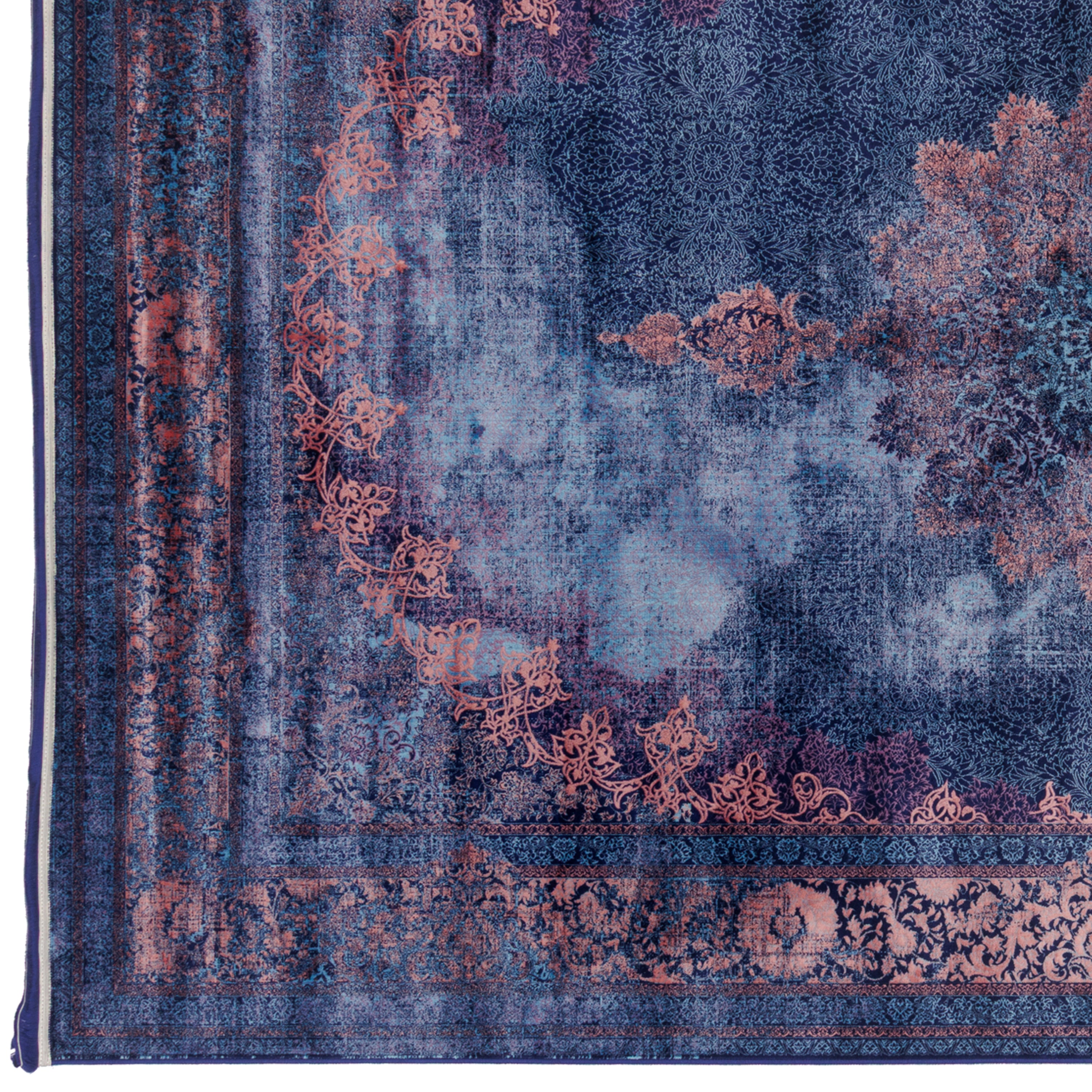 Machine-made Rug, Neoclassic Medallion & Corner, Acrylic, SPU 100076