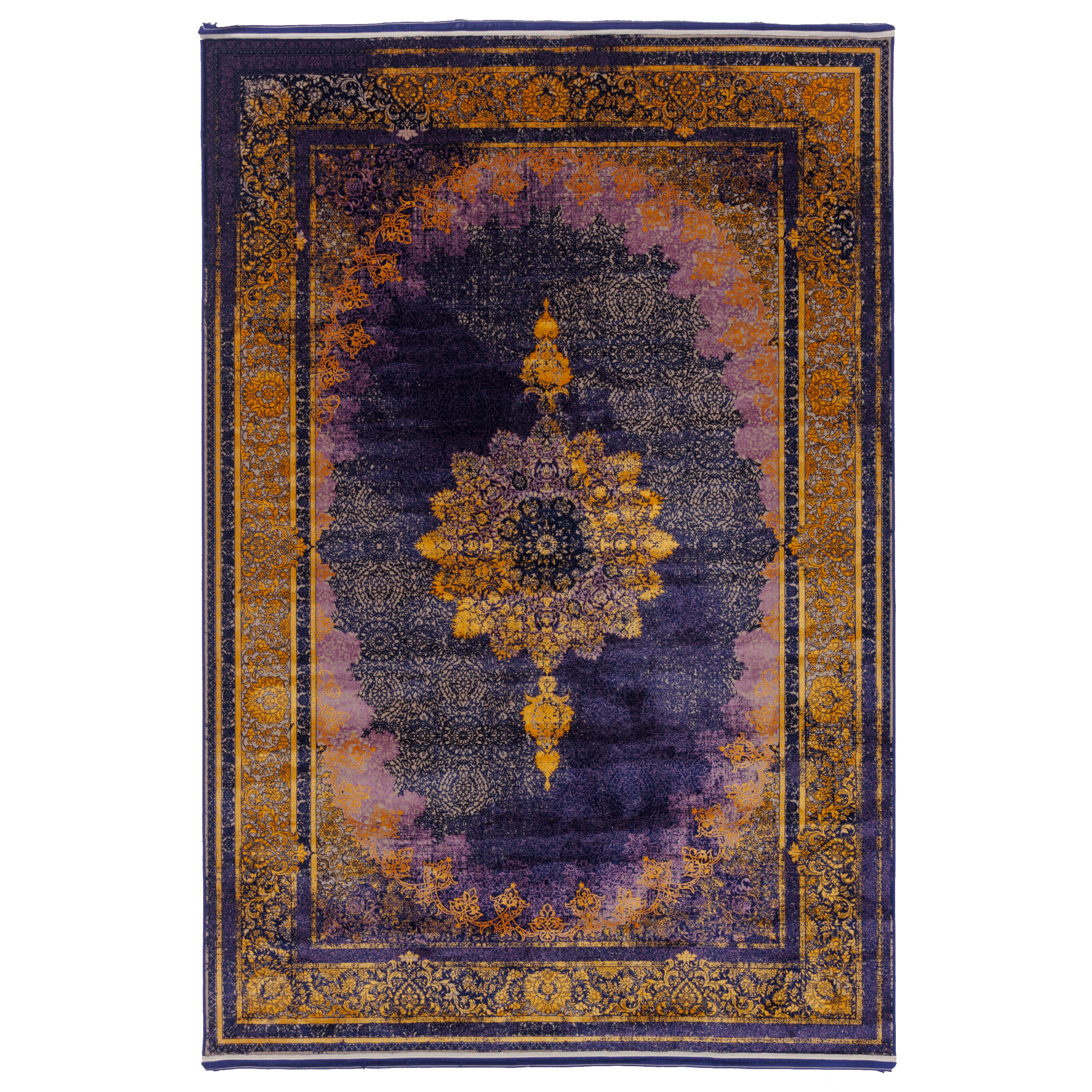 Machine-made Rug, Neoclassic Medallion & Corner, Acrylic, SPU 100076
