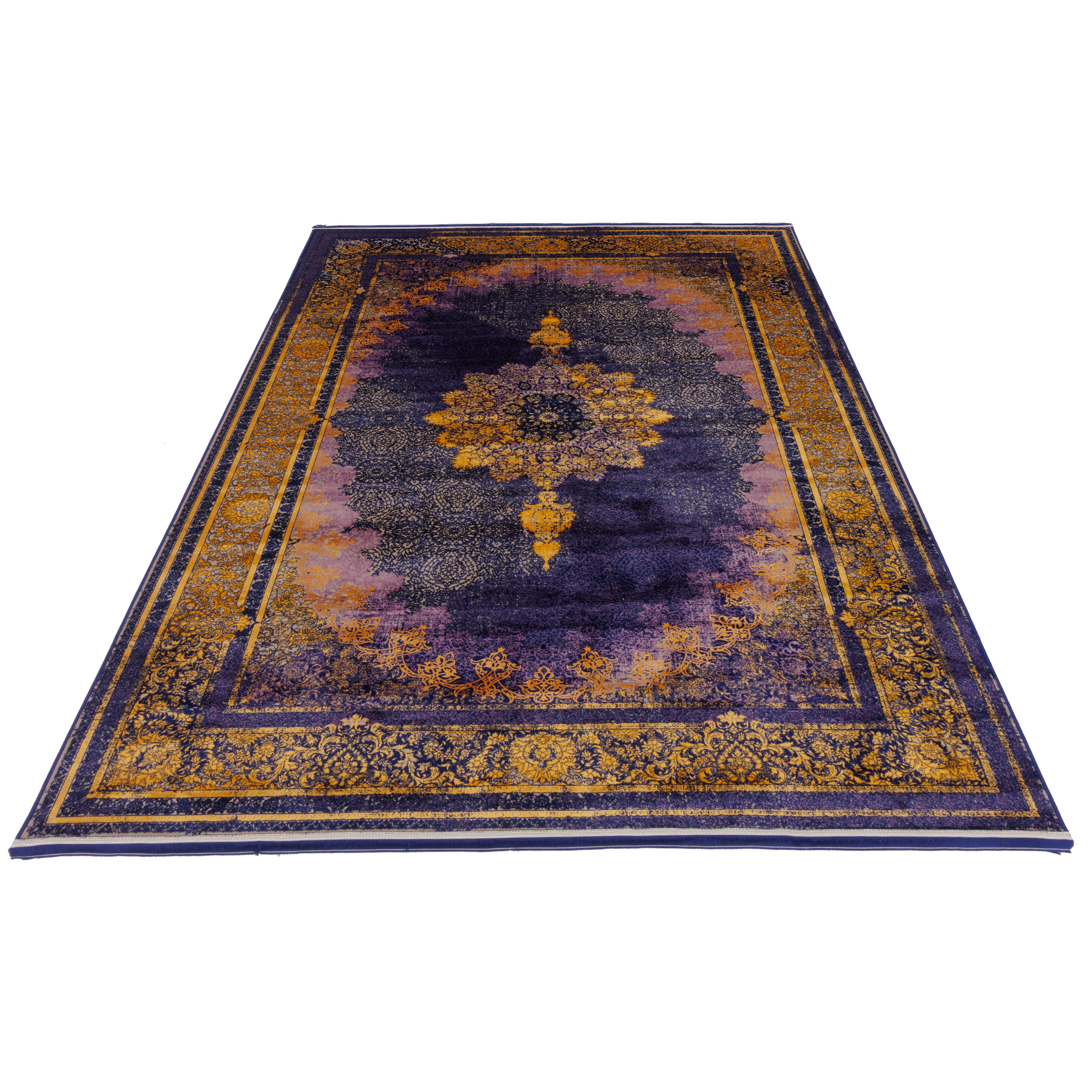 Machine-made Rug, Neoclassic Medallion & Corner, Acrylic, SPU 100076