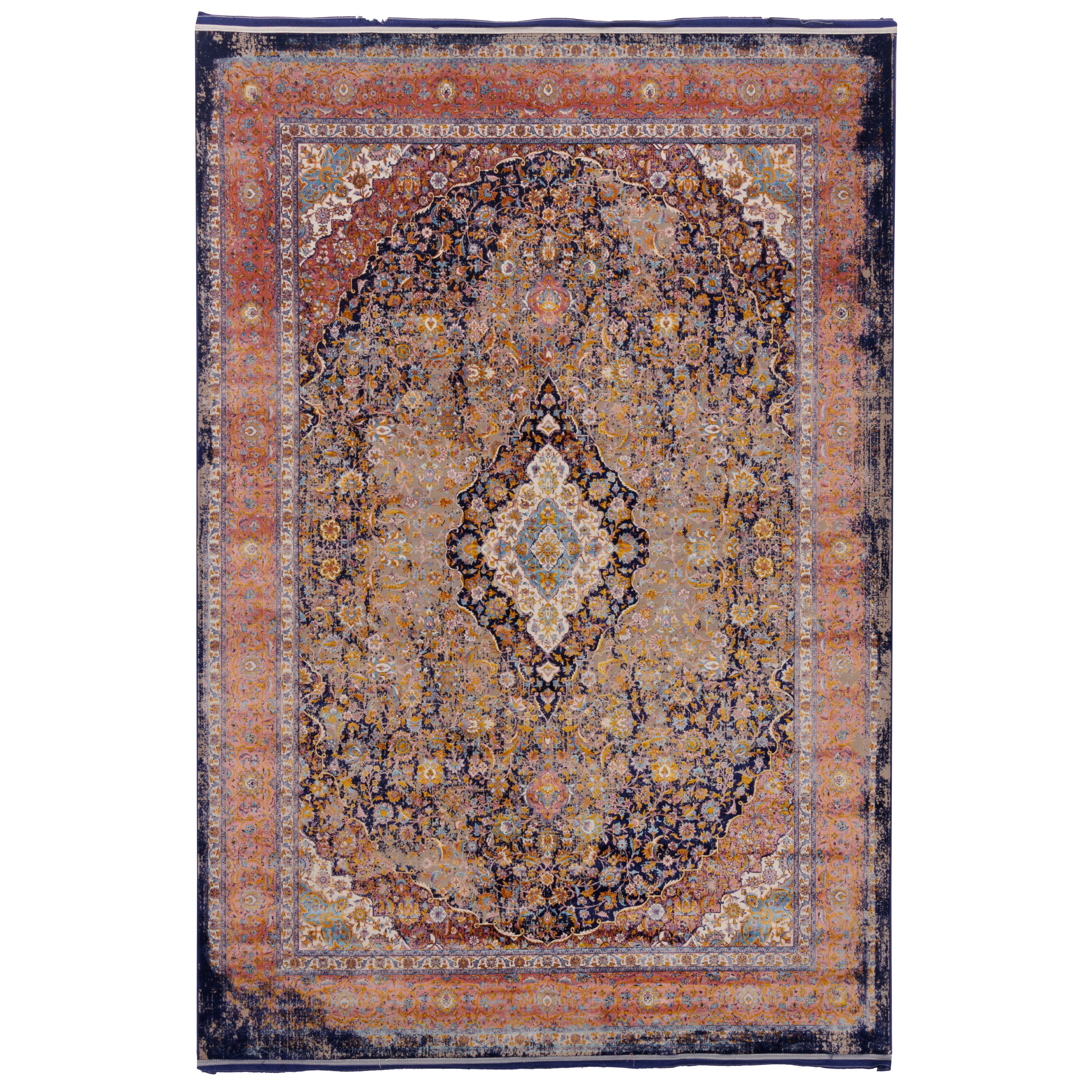 Machine-made Rug, Neoclassic Medallion & Corner, Acrylic, SPU 100079