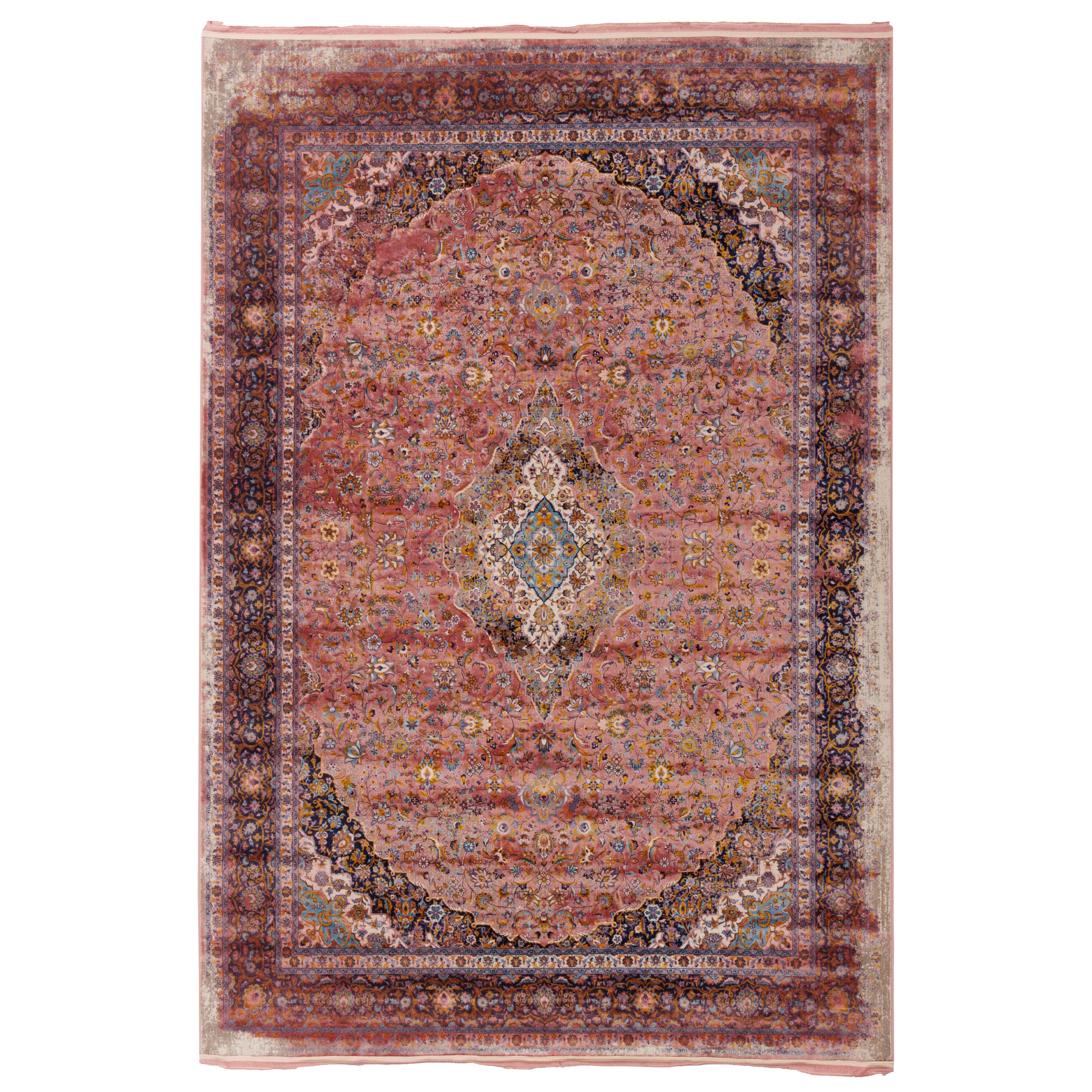 Machine-made Rug, Neoclassic Medallion & Corner, Acrylic, SPU 100079