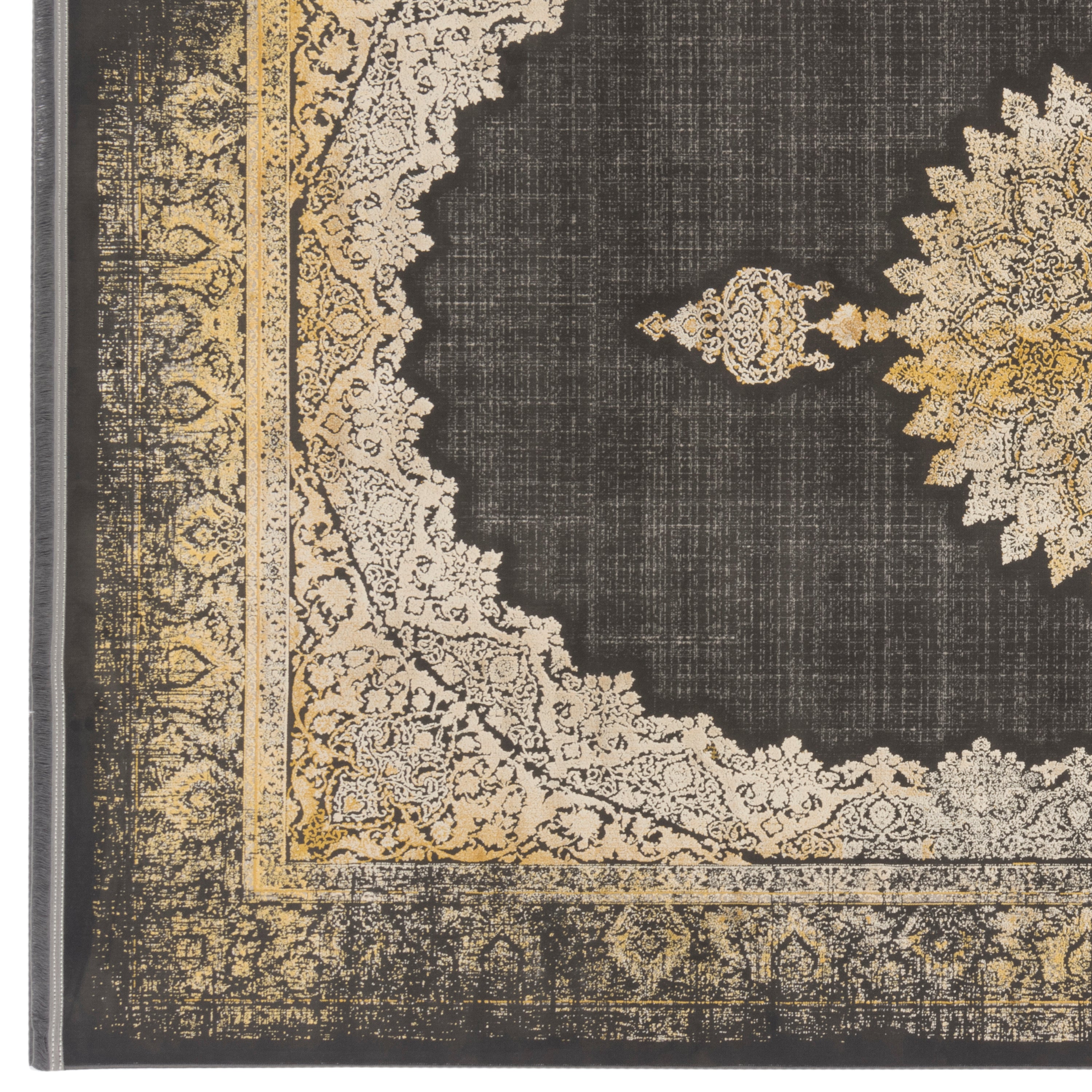 Machine-made Rug, Neoclassic Medallion & Corner, Acrylic, SPU 100109