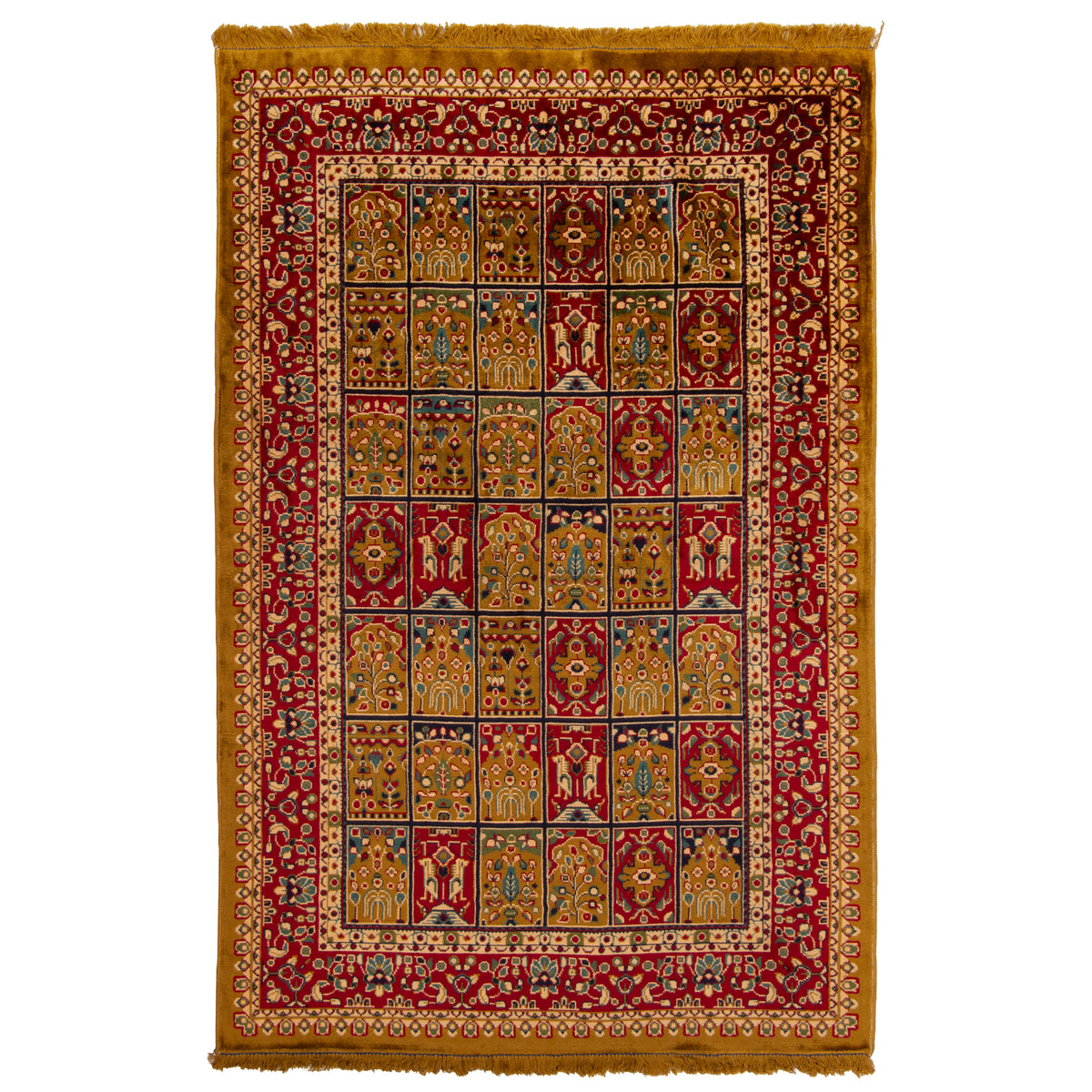 Acrylic + Bamboo Silk Allover Machine-made Carpet, Design 00667