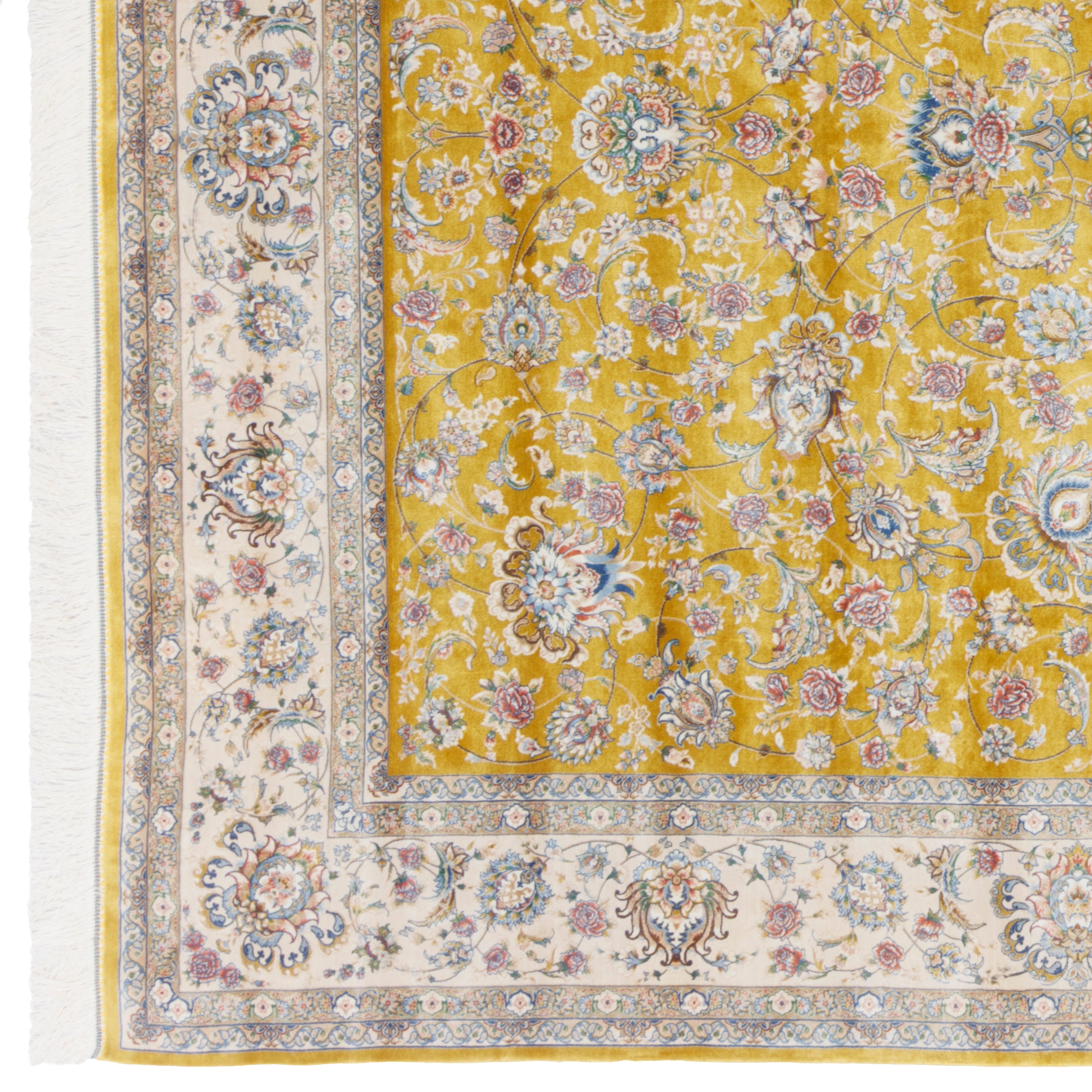 Machine-made Rug, Shah Abbasi Scattered, Acrylic & Bamboo Silk, SPU 200176