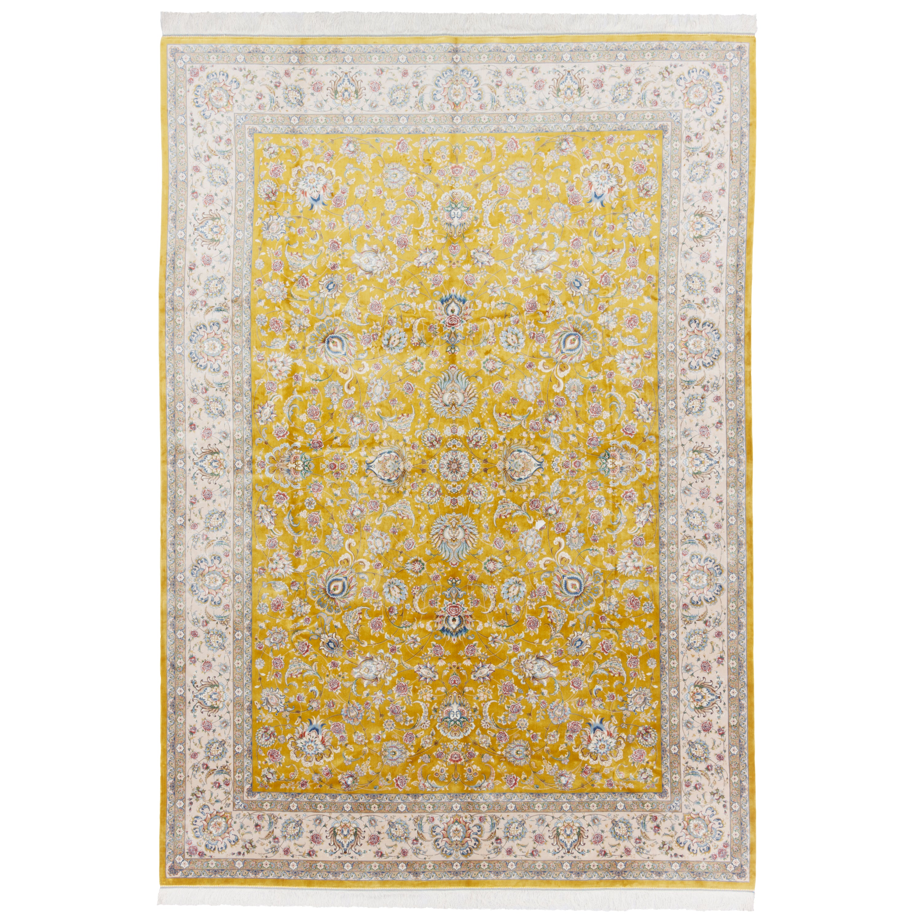 Machine-made Rug, Shah Abbasi Scattered, Acrylic & Bamboo Silk, SPU 200176