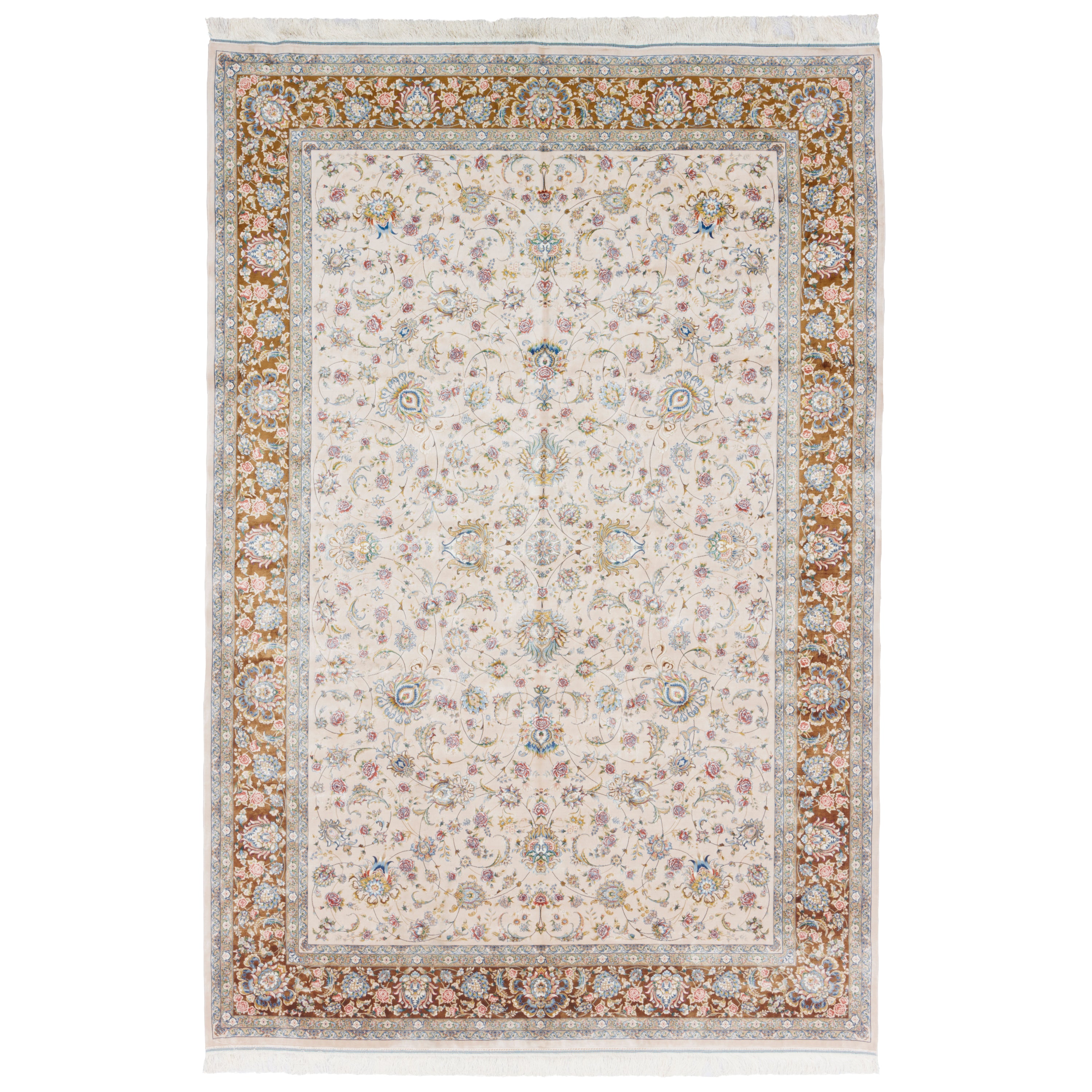 Machine-made Rug, Shah Abbasi Scattered, Acrylic & Bamboo Silk, SPU 200176