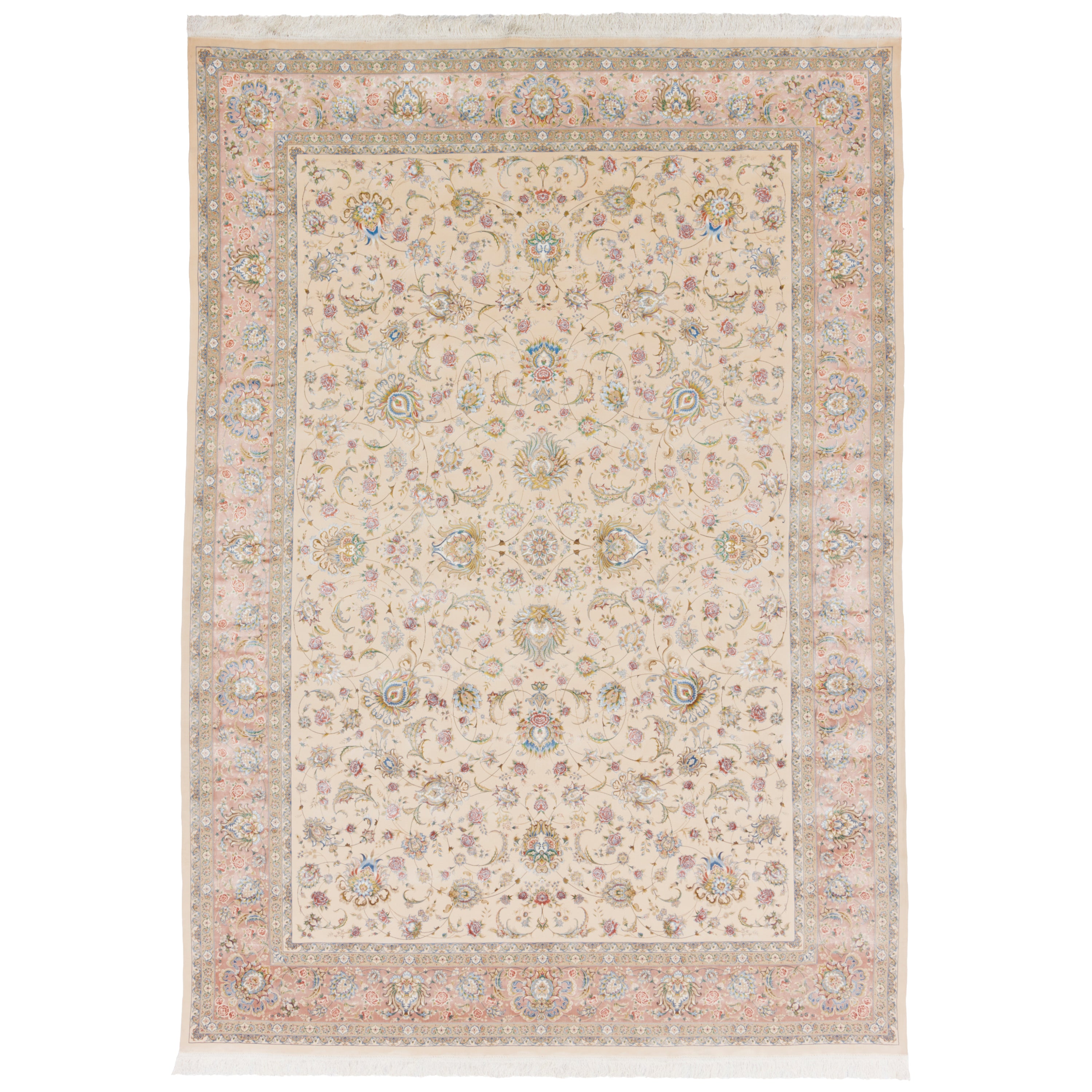 Machine-made Rug, Shah Abbasi Scattered, Acrylic & Bamboo Silk, SPU 200176