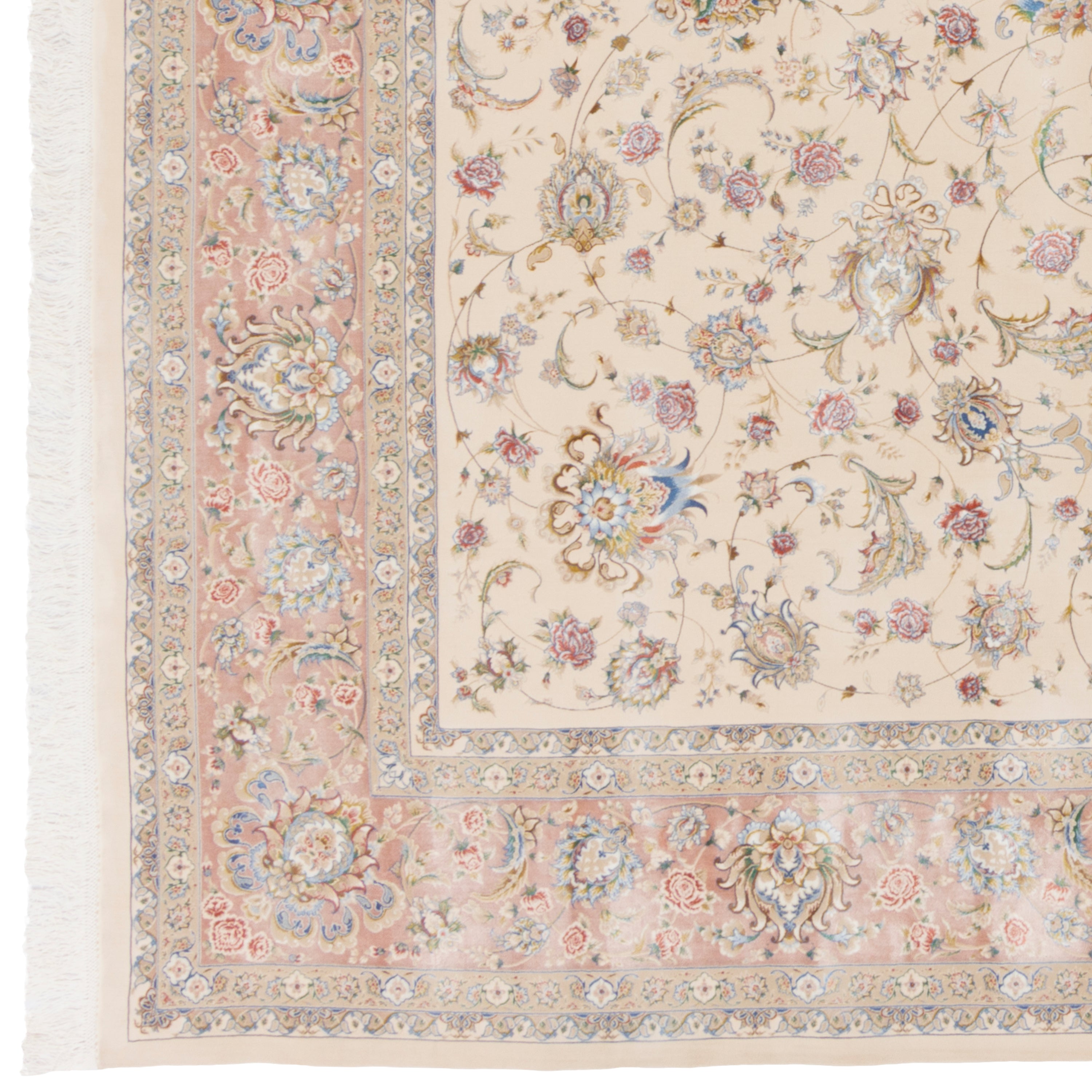 Machine-made Rug, Shah Abbasi Scattered, Acrylic & Bamboo Silk, SPU 200176