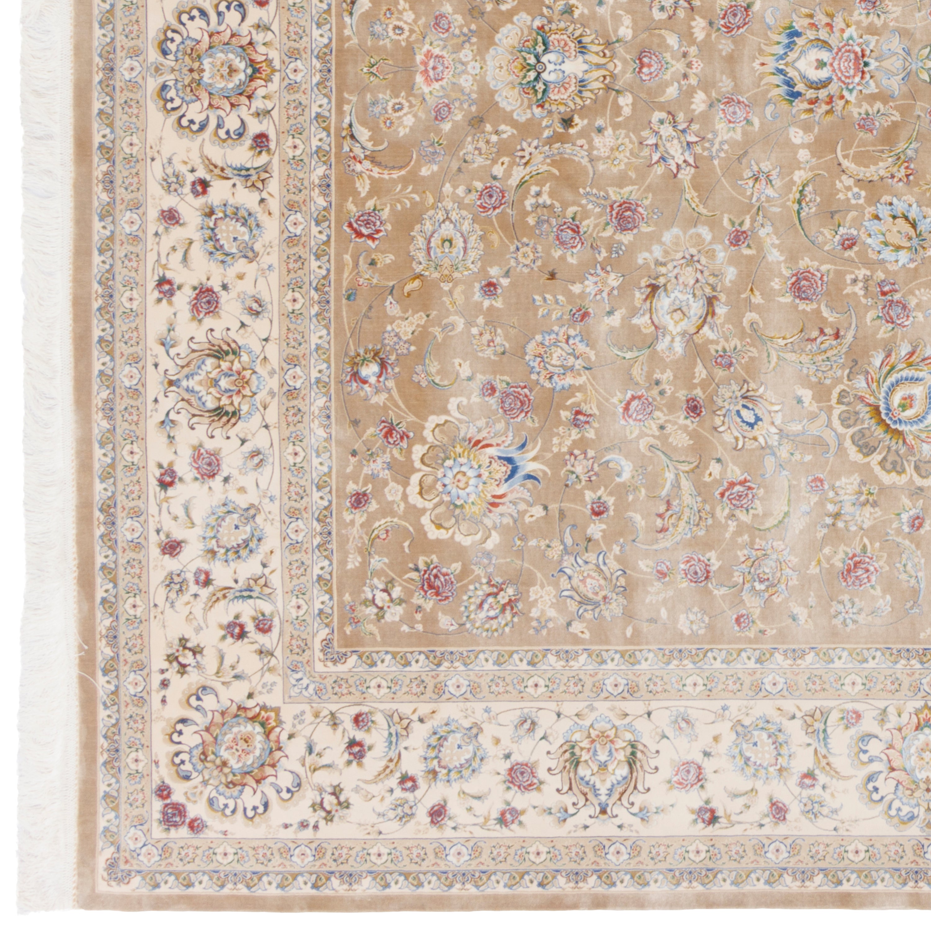 Machine-made Rug, Shah Abbasi Scattered, Acrylic & Bamboo Silk, SPU 200176