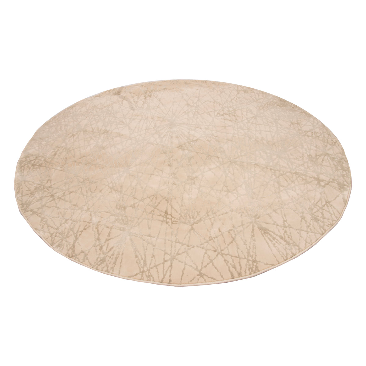 Acrylic Allover Machine-made Carpet, Design 00649, Round