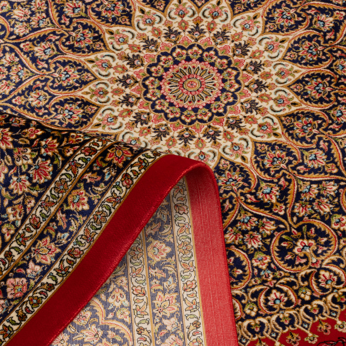 Acrylic + Bamboo Silk Central Medallion Machine-made Carpet, Design 00665