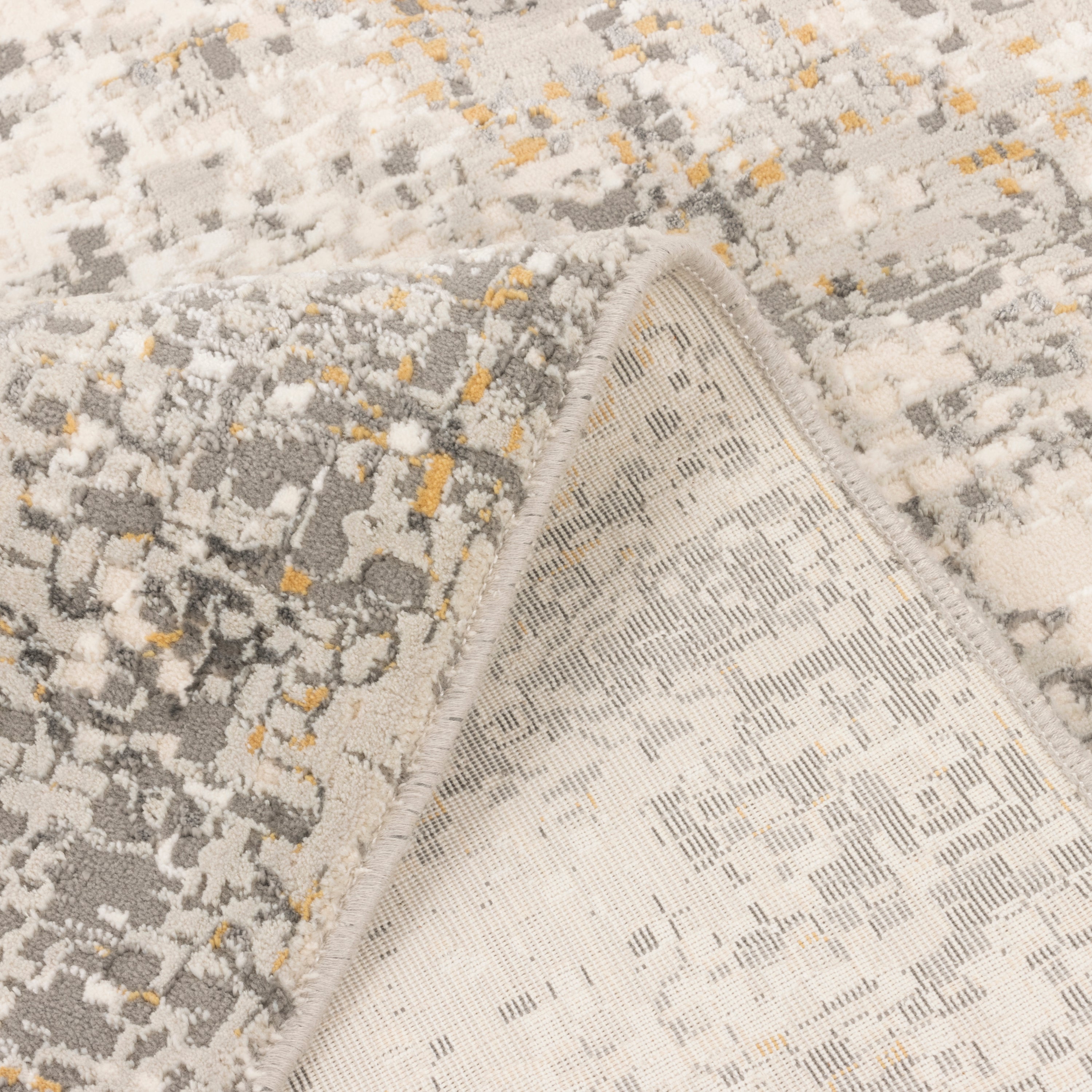 Machine-made Rug, Contemporary All-over, Polyester & Linen, SPU 400026