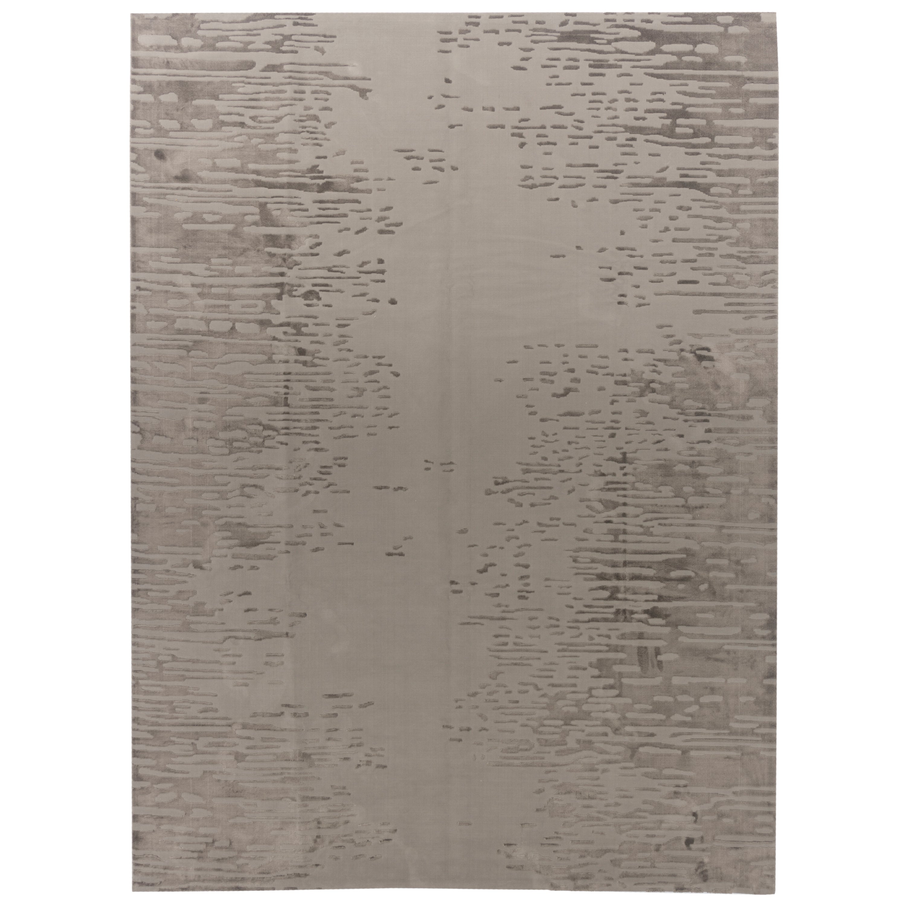 Machine-made Rug, Contemporary All-over, Polyester & Linen, SPU 400027