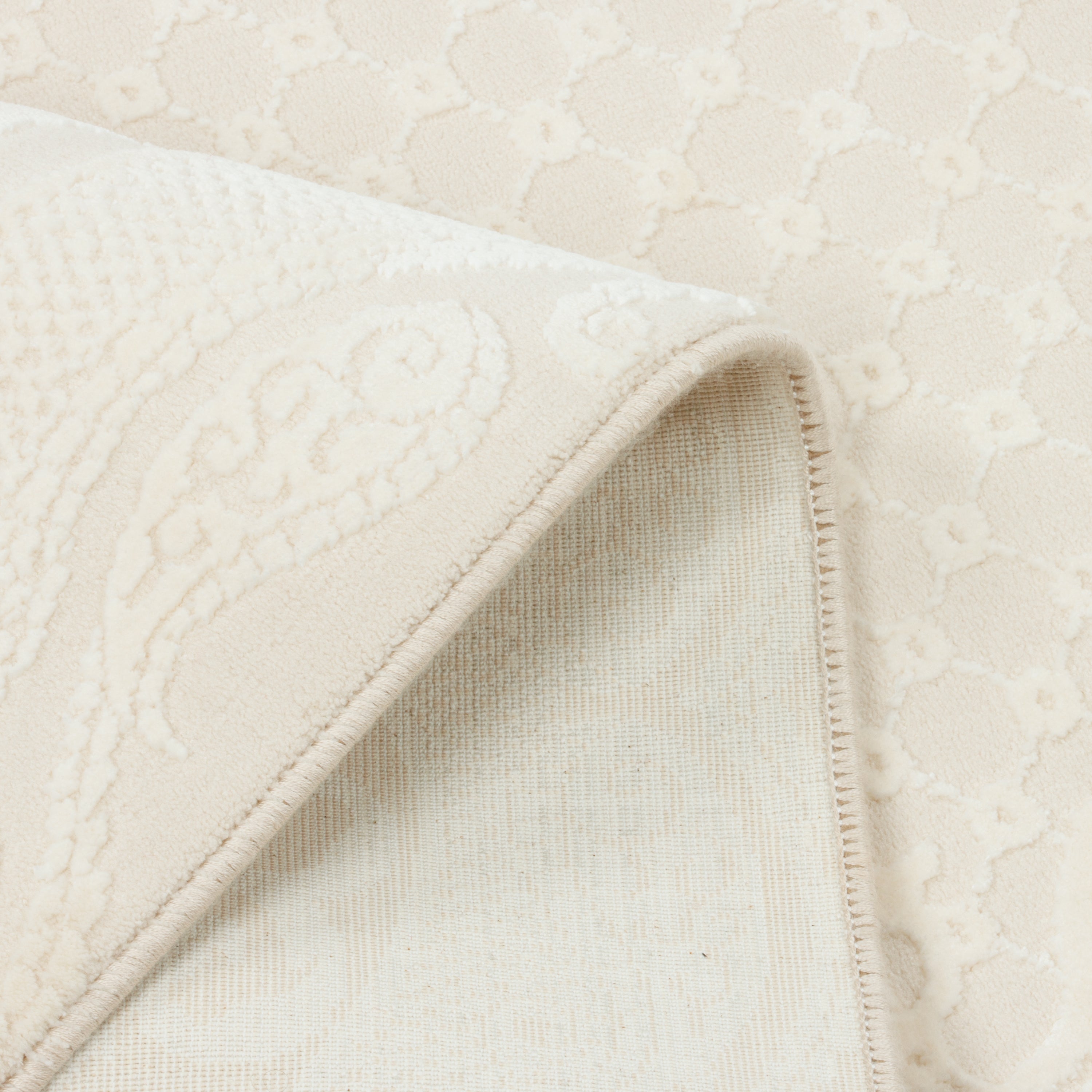 Machine-made Rug, Polyester & Linen, SPU 400302