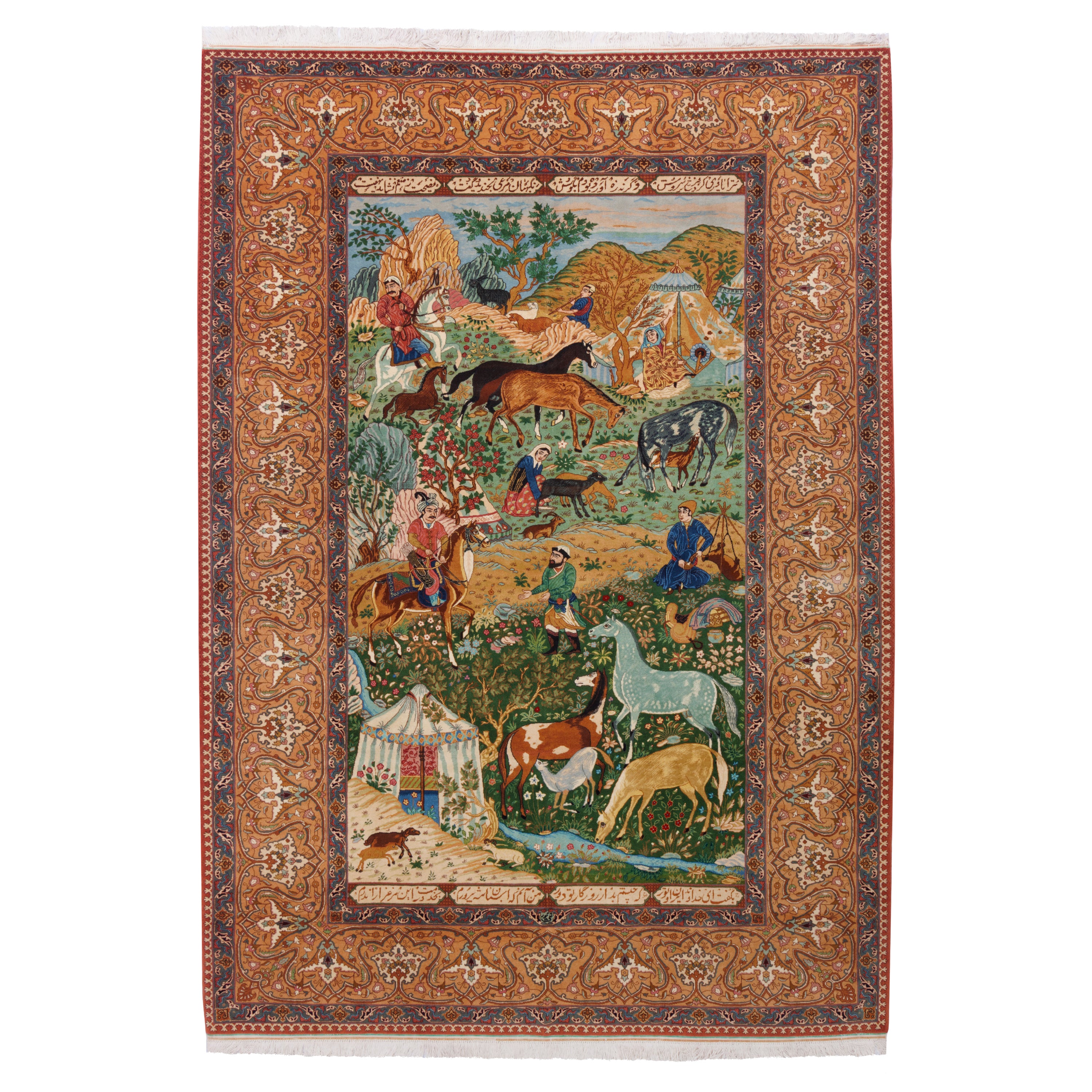 سجادة تبريز يدوية — ساراسار | صوف / سداة قطنية | 206 × 290 سم | رمز المنتج 10500082