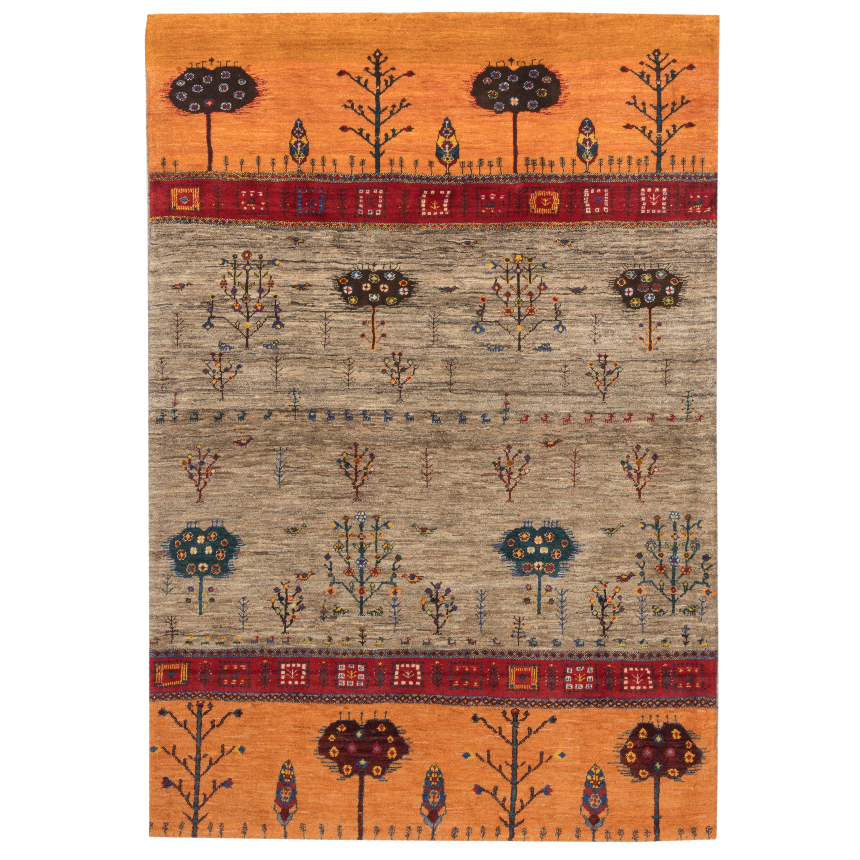 Shiraz Handmade Gabbeh — Sarasar | Full Wool | 143 × 207 cm | SKU 50201176