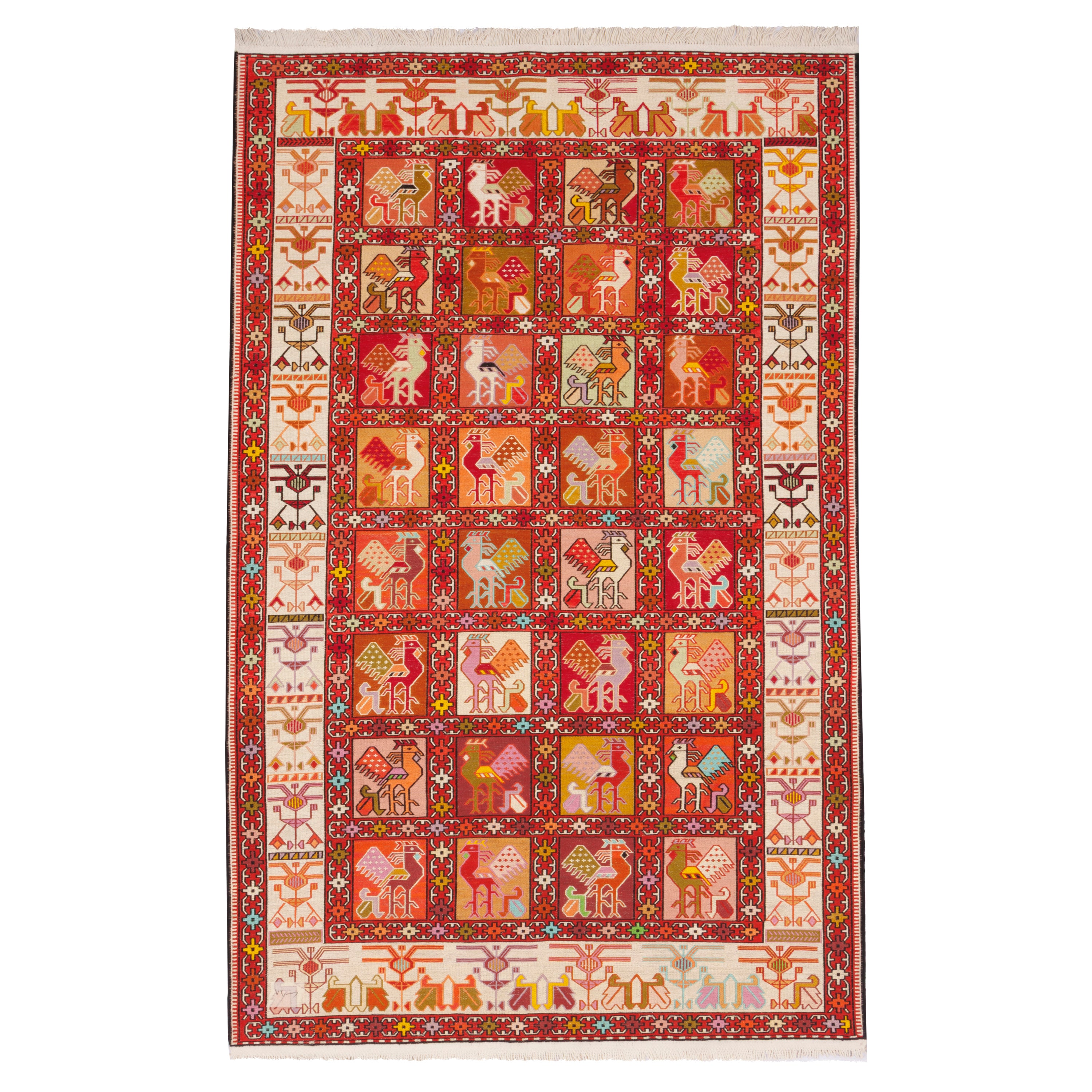 Sirjan Handmade Kilim — Kheshti | Full Wool | 125 × 197 cm | SKU 40201249