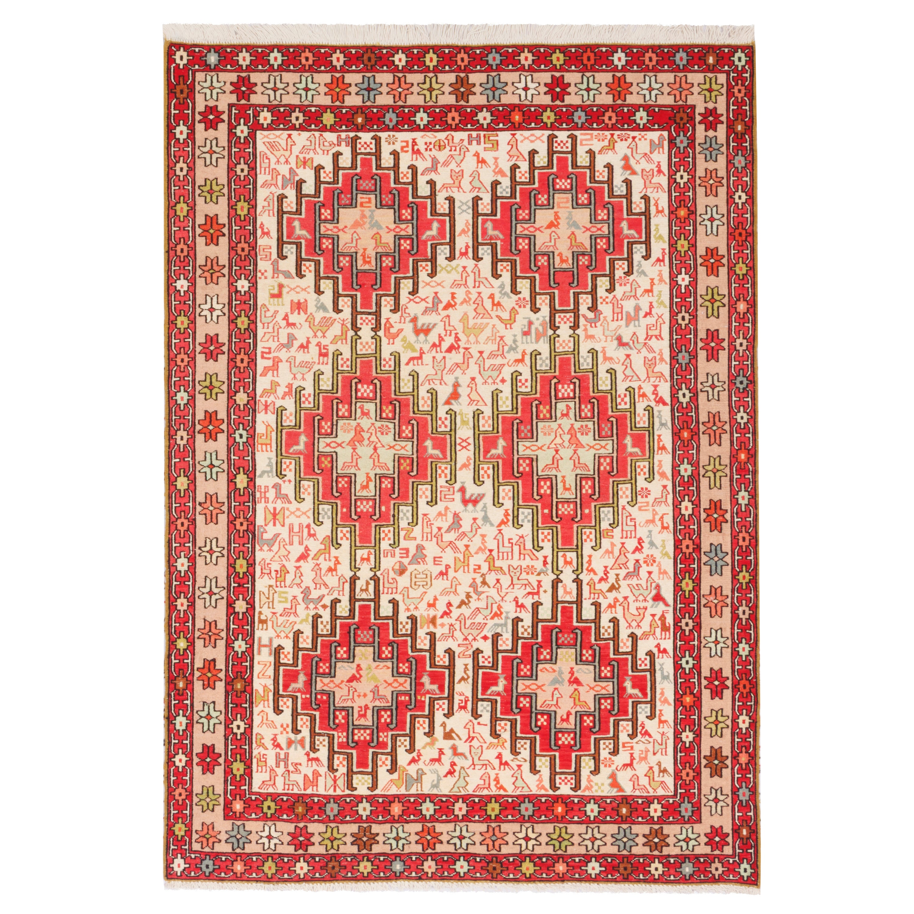 Sirjan Handmade Kilim — Sarasar | Full Wool | 105 × 148 cm | SKU 40101254