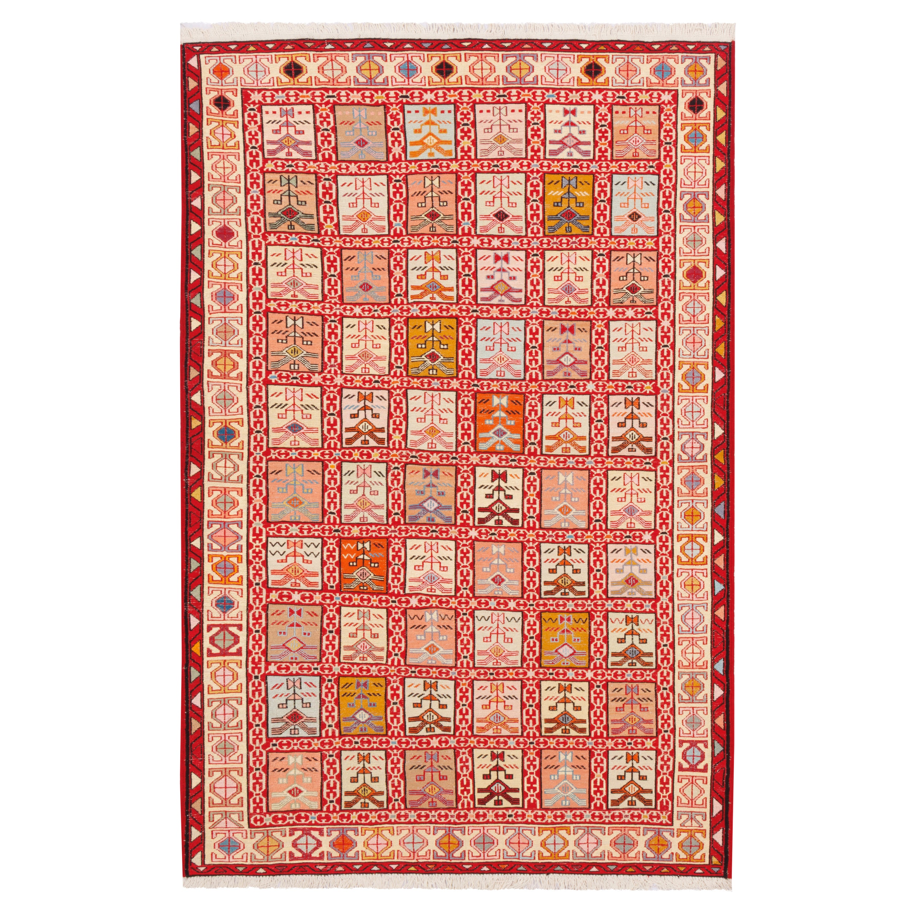 Sirjan Handmade Kilim — Kheshti | Full Wool | 120 × 180 cm | SKU 40201250