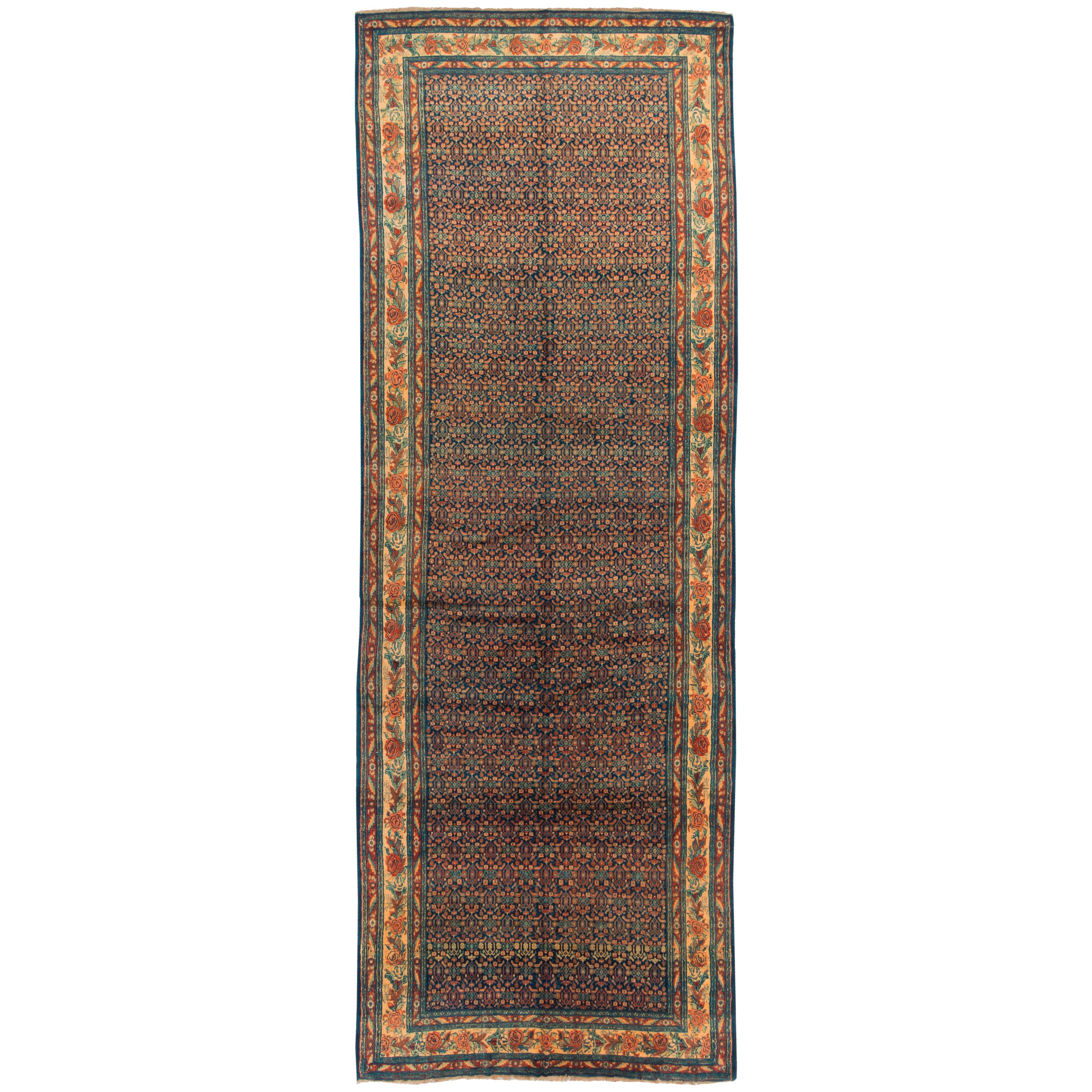 سجادة سنندج يدوية — ساراسار | صوف / سداة قطنية | 200 × 540 سم | SKU 11000151