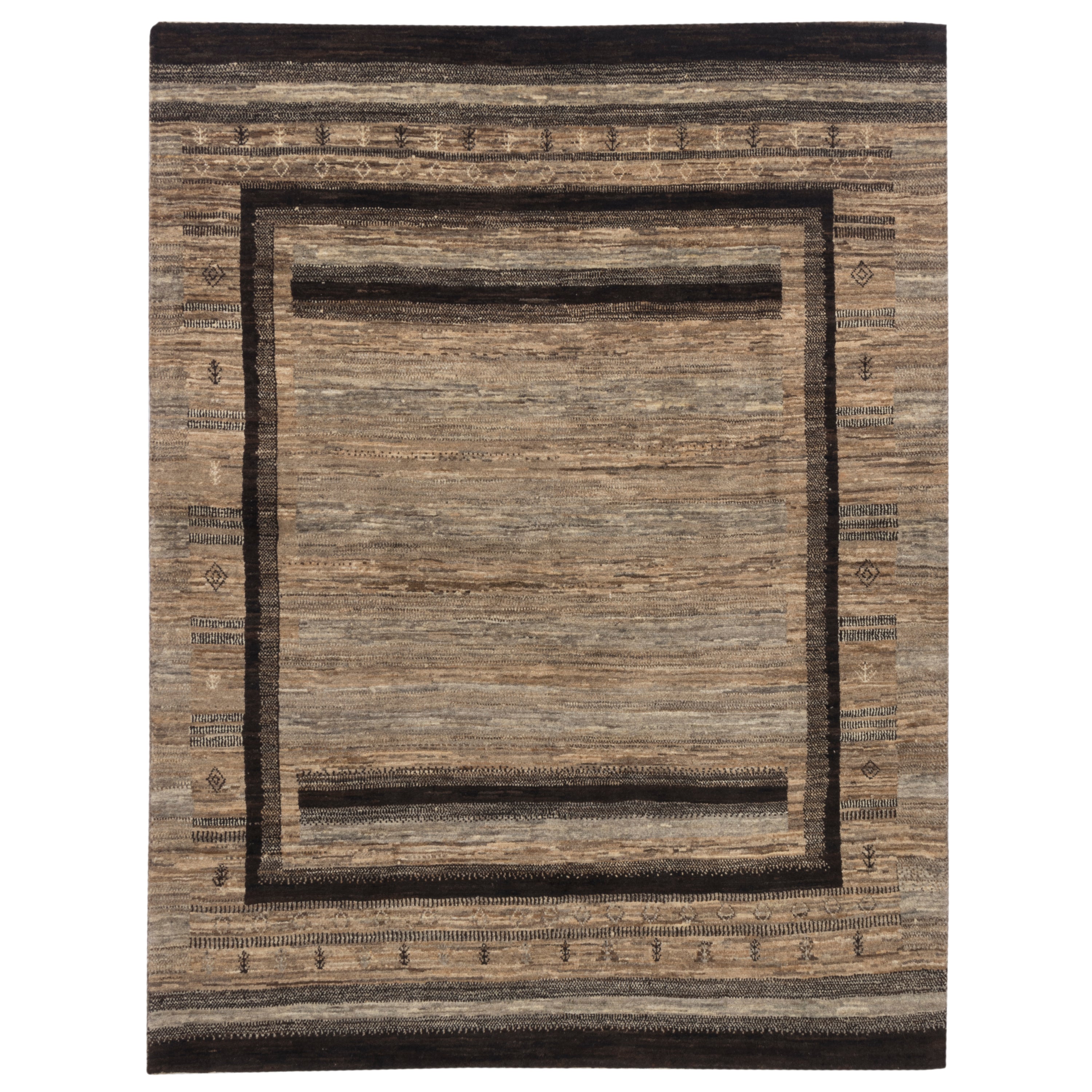 Shiraz Handmade Gabbeh — Sarasar | Full Wool | 154 × 202 cm | SKU 50301174