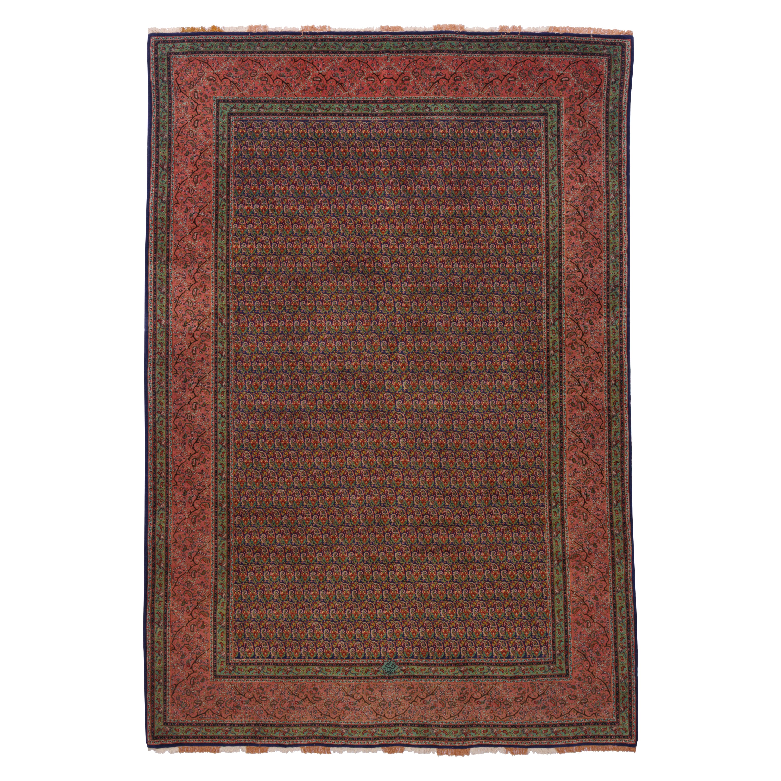 سجادة تبريز يدوية — ساراسار | صوف / سداة حرير | 200 × 295 سم | SKU 10500086