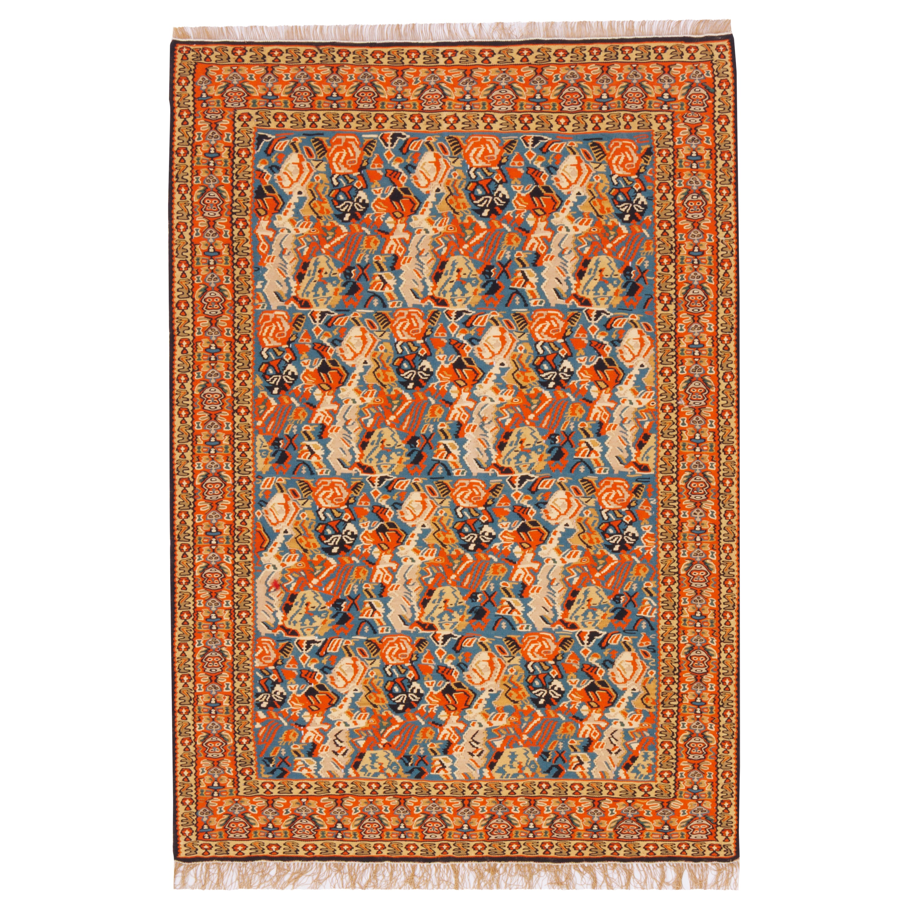 Sirjan Handmade Kilim — Sarasar | Full Wool | 109 × 154 cm | SKU 40101222