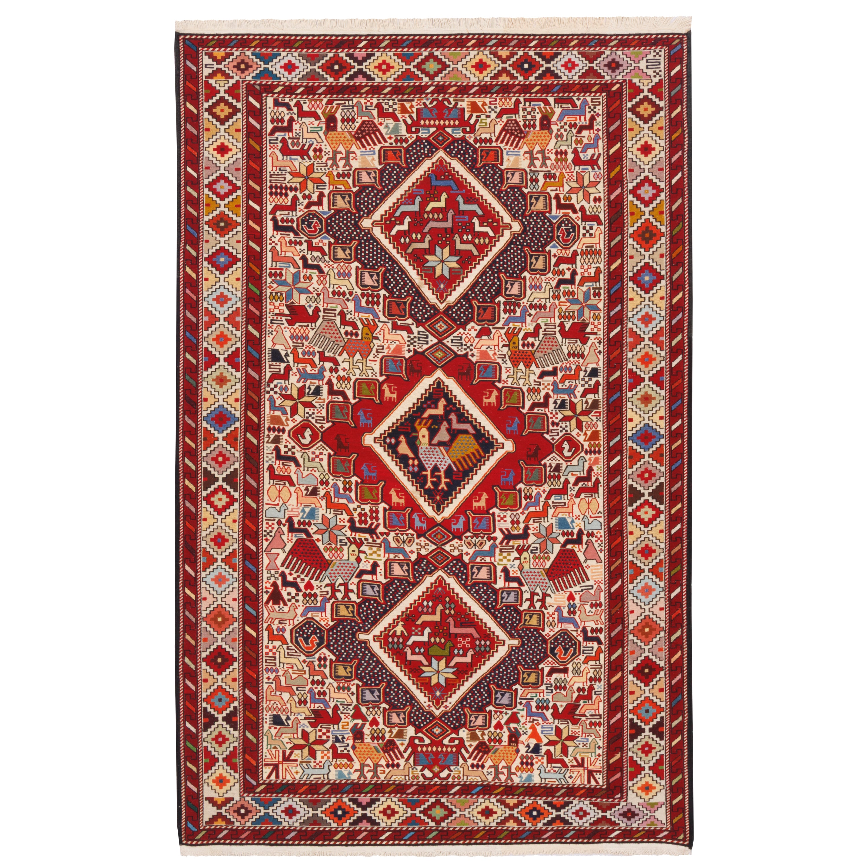 Sirjan Handmade Kilim — Sarasar | Full Wool | 128 × 198 cm | SKU 40201215
