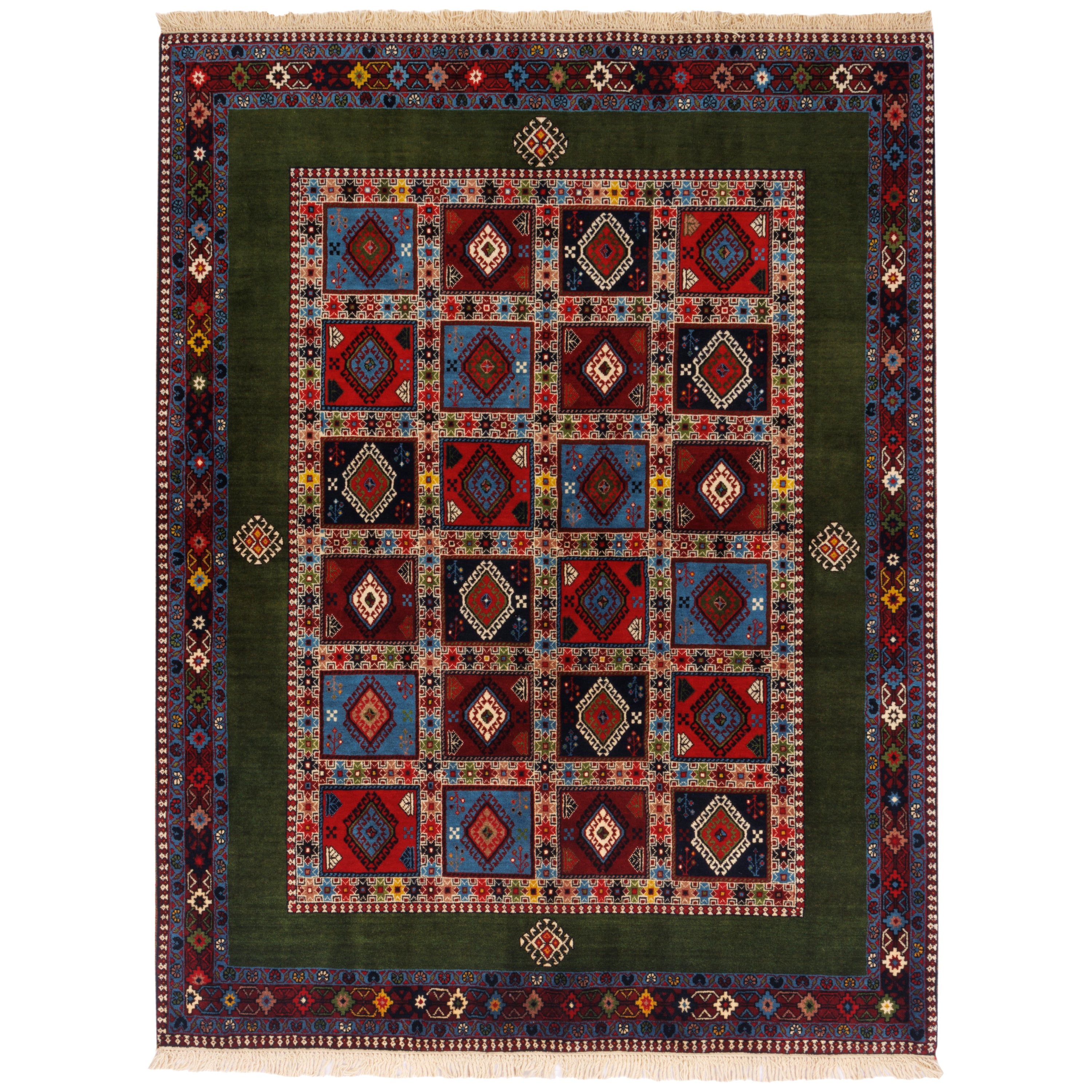 سجاد بختیاري يدوي — خشتي | صوف بالكامل | 152 × 199 سم | SKU 10300940
