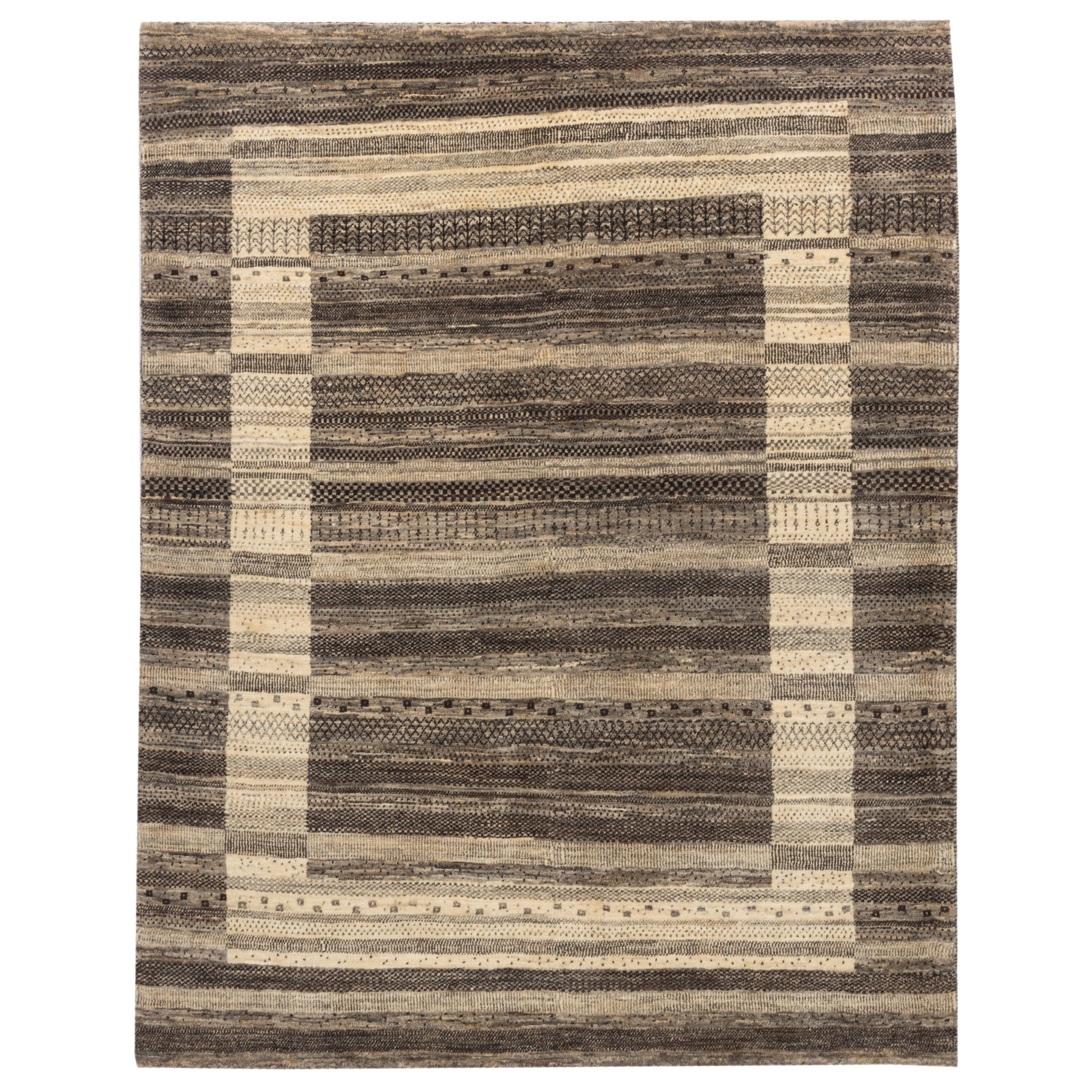 Shiraz Handmade Gabbeh — Sarasar | Full Wool | 158 × 203 cm | SKU 50301179