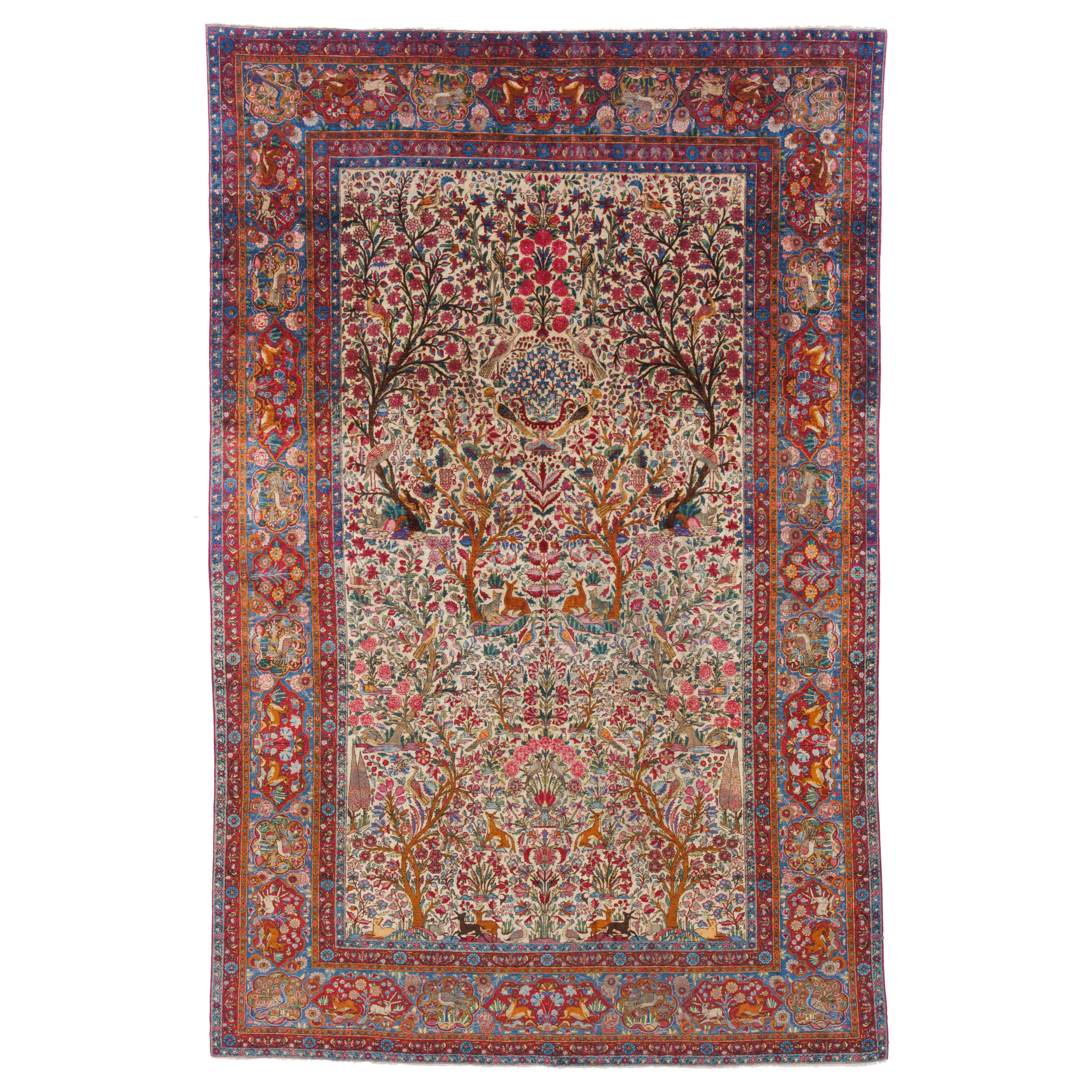 سجادة كاشان يدوية — ساراسار | حرير كامل (صوف) | 200 × 308 سم | رمز المنتج 10600100