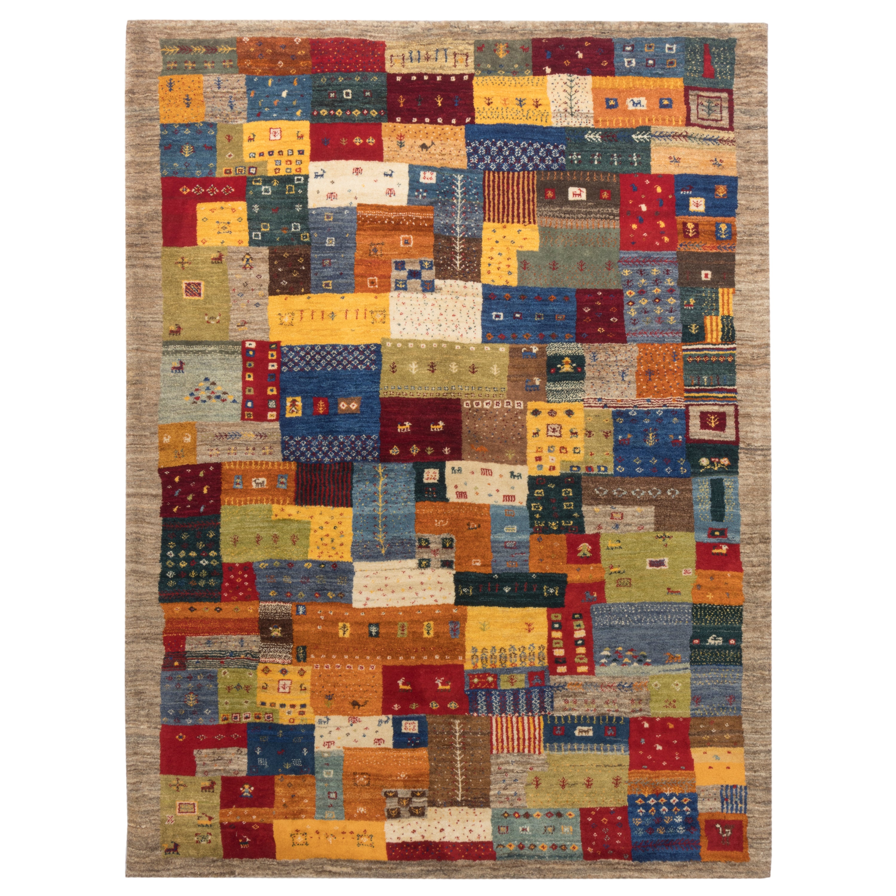 Shiraz Handmade Gabbeh — Sarasar | Full Wool | 157 × 208 cm | SKU 50301170